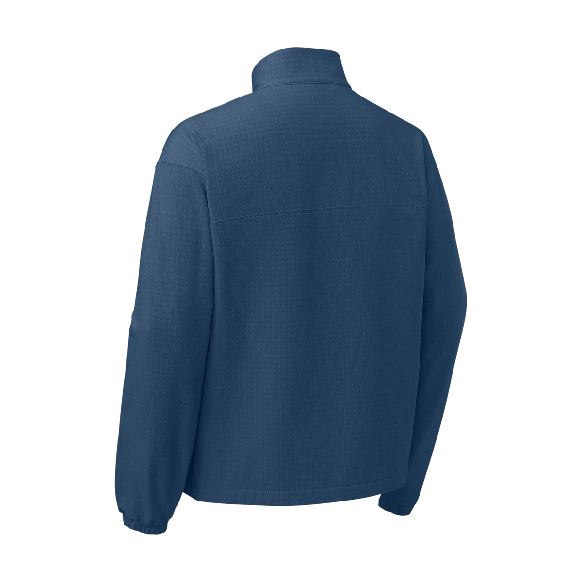 The North Face Mountain Horizon Jacket in Shady Blue — custom branded by Motive