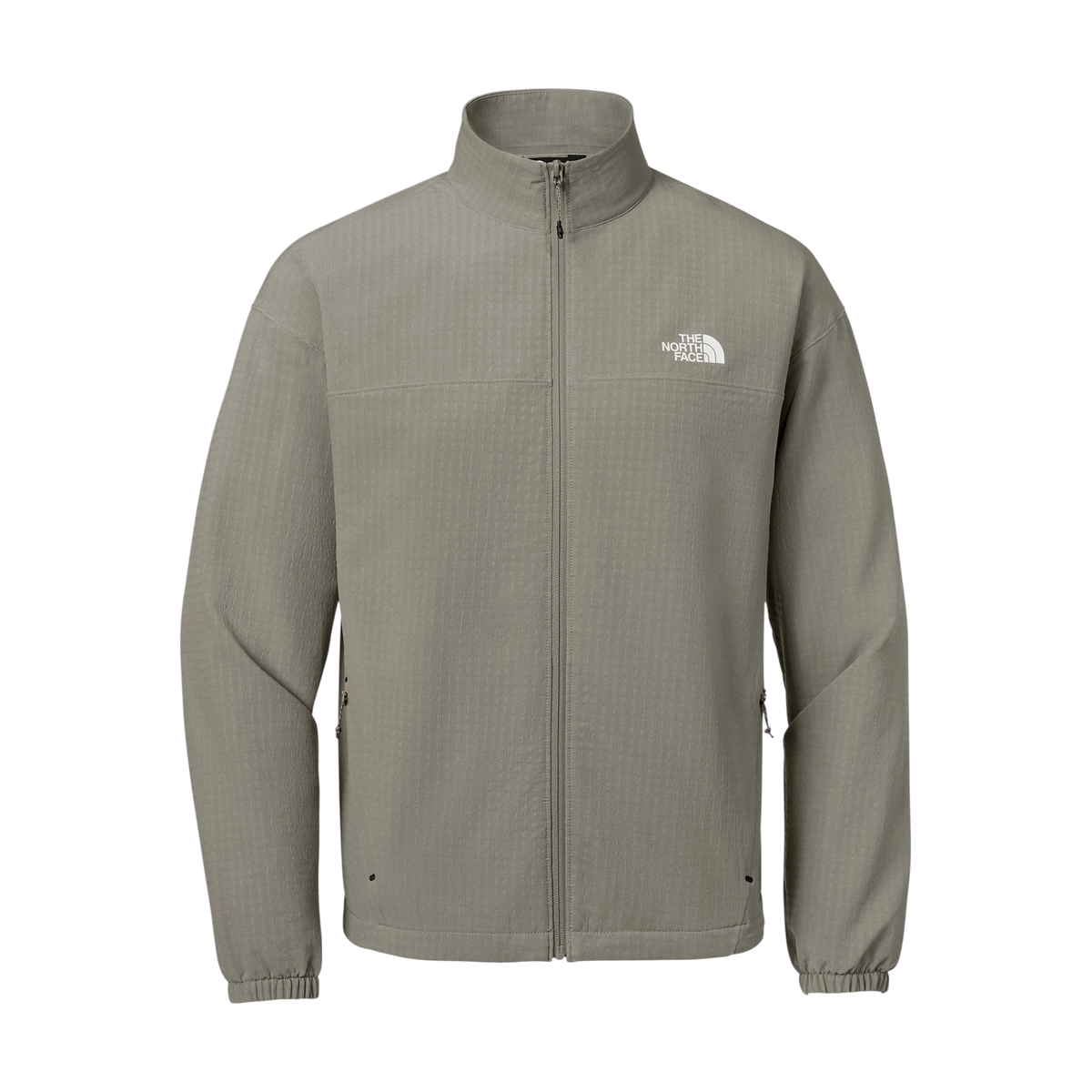 The North Face Mountain Horizon Jacket in Stone Slab Grey — custom branded by Motive