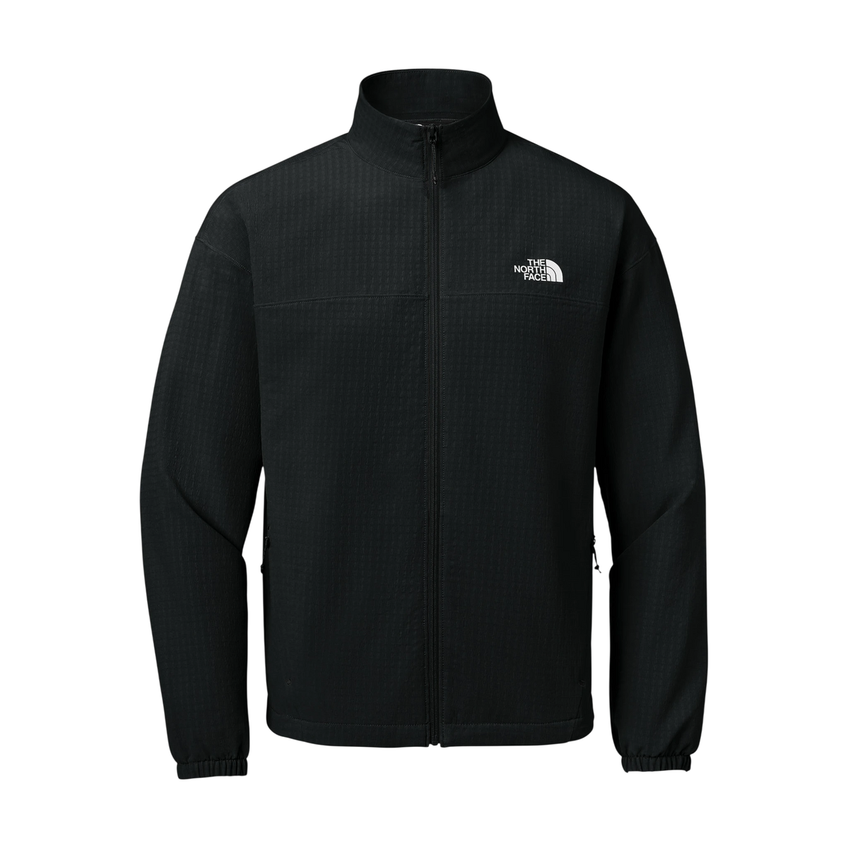 The North Face Mountain Horizon Jacket in TNF Black — custom branded by Motive