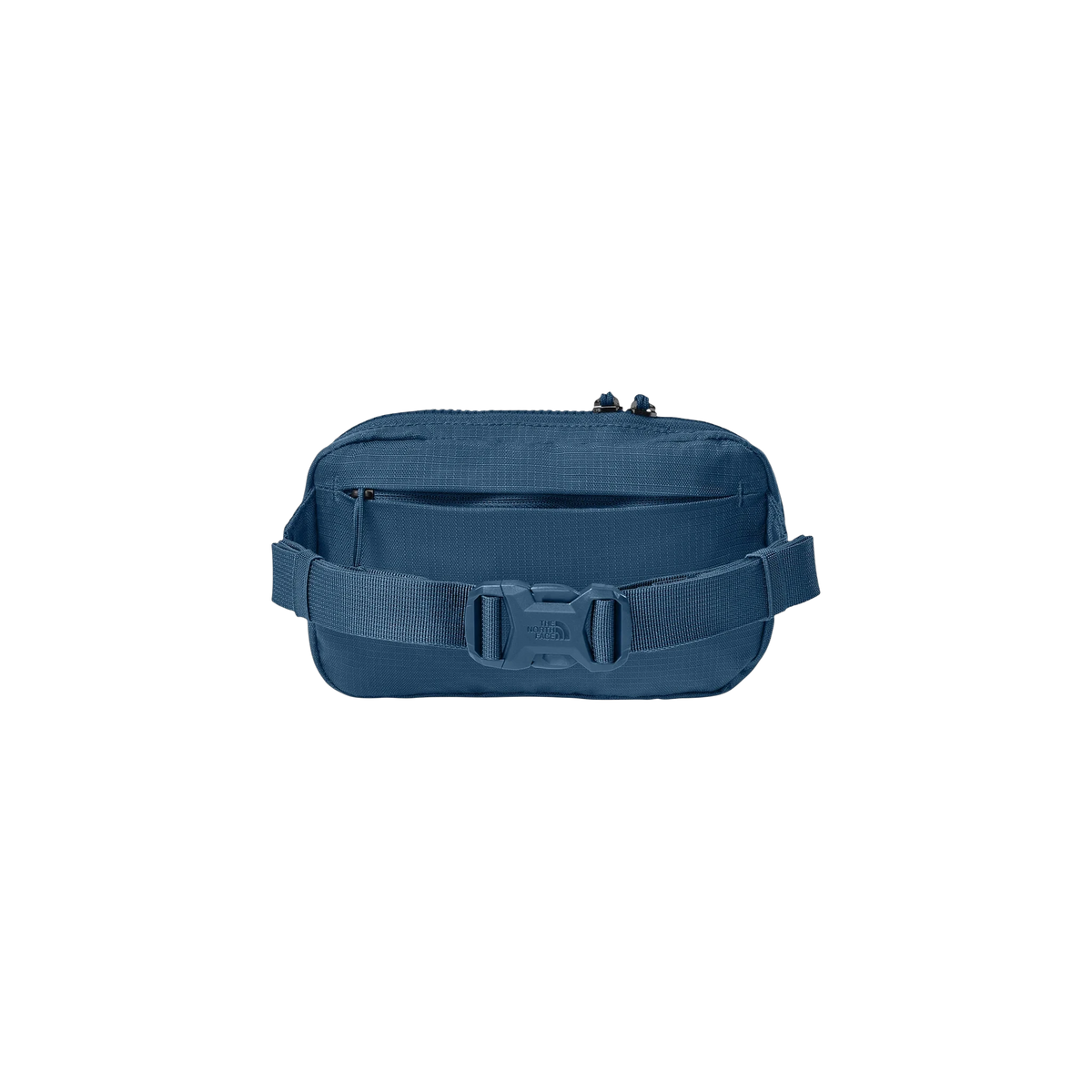 The North Face 1L Travel Hip Pack in Shady Blue — custom branded by Motive