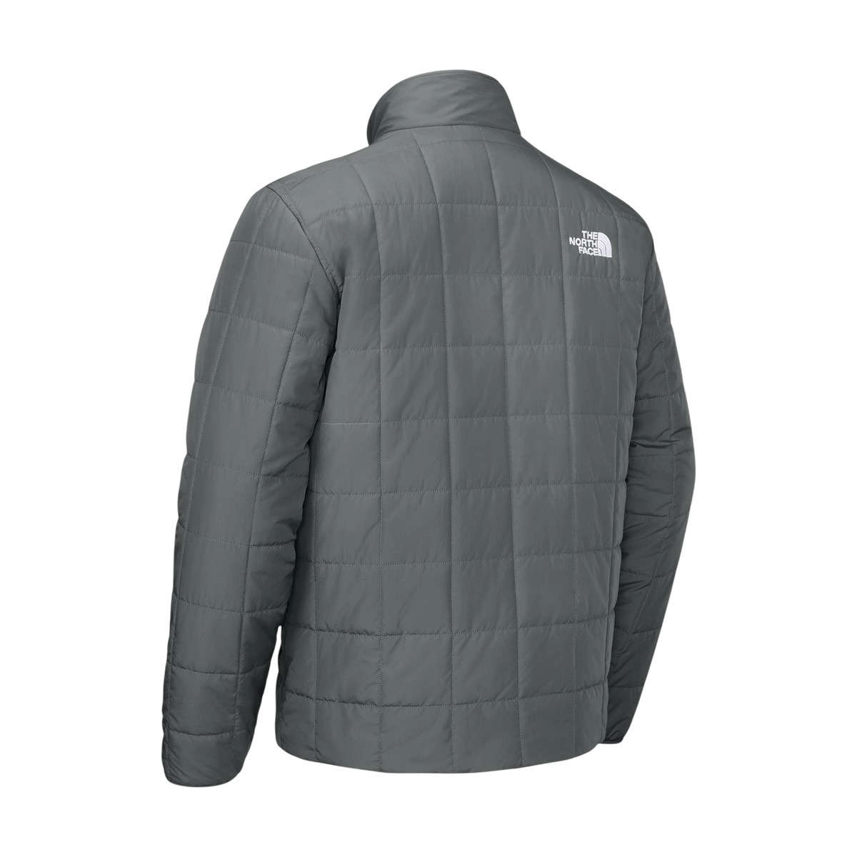 The North Face Iron Drift Quilted Jacket in Smoked Pearl Grey — custom branded by Motive