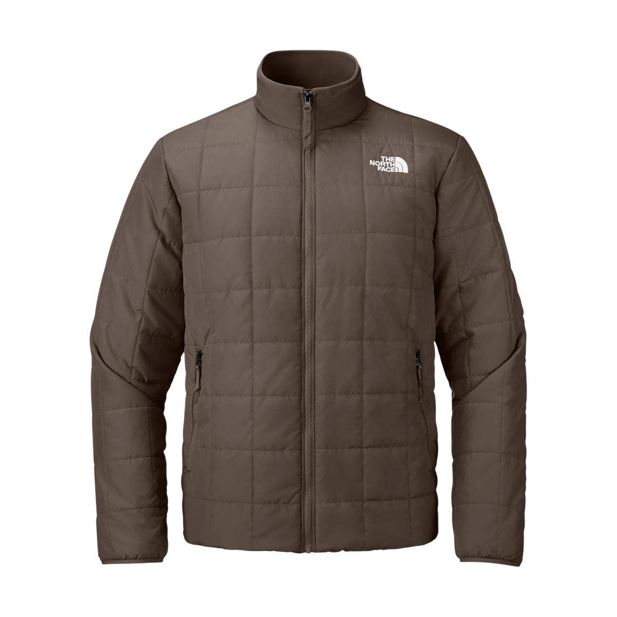 The North Face Iron Drift Quilted Jacket in Smokey Brown — custom branded by Motive