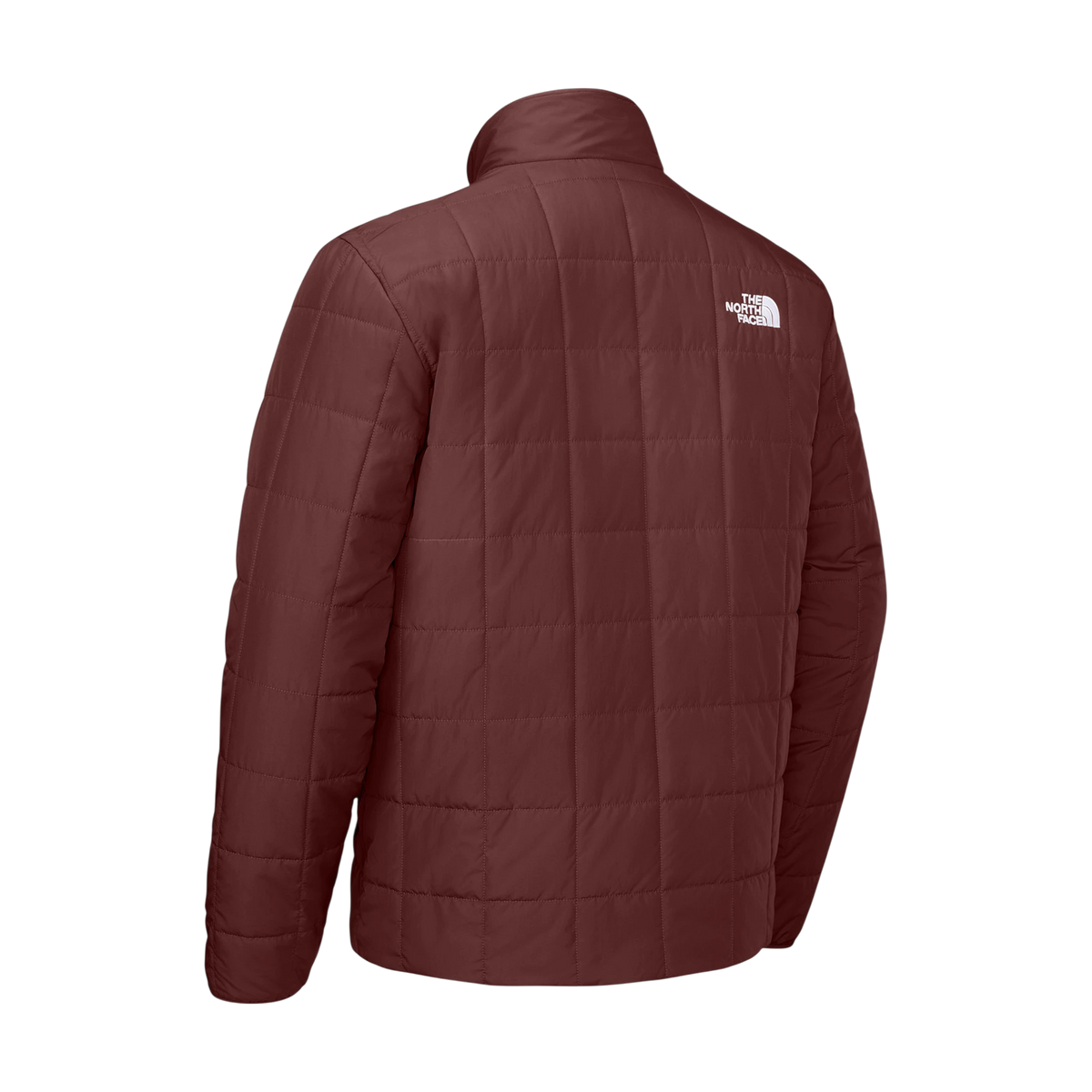The North Face Iron Drift Quilted Jacket in Sumac Burgundy — custom branded by Motive