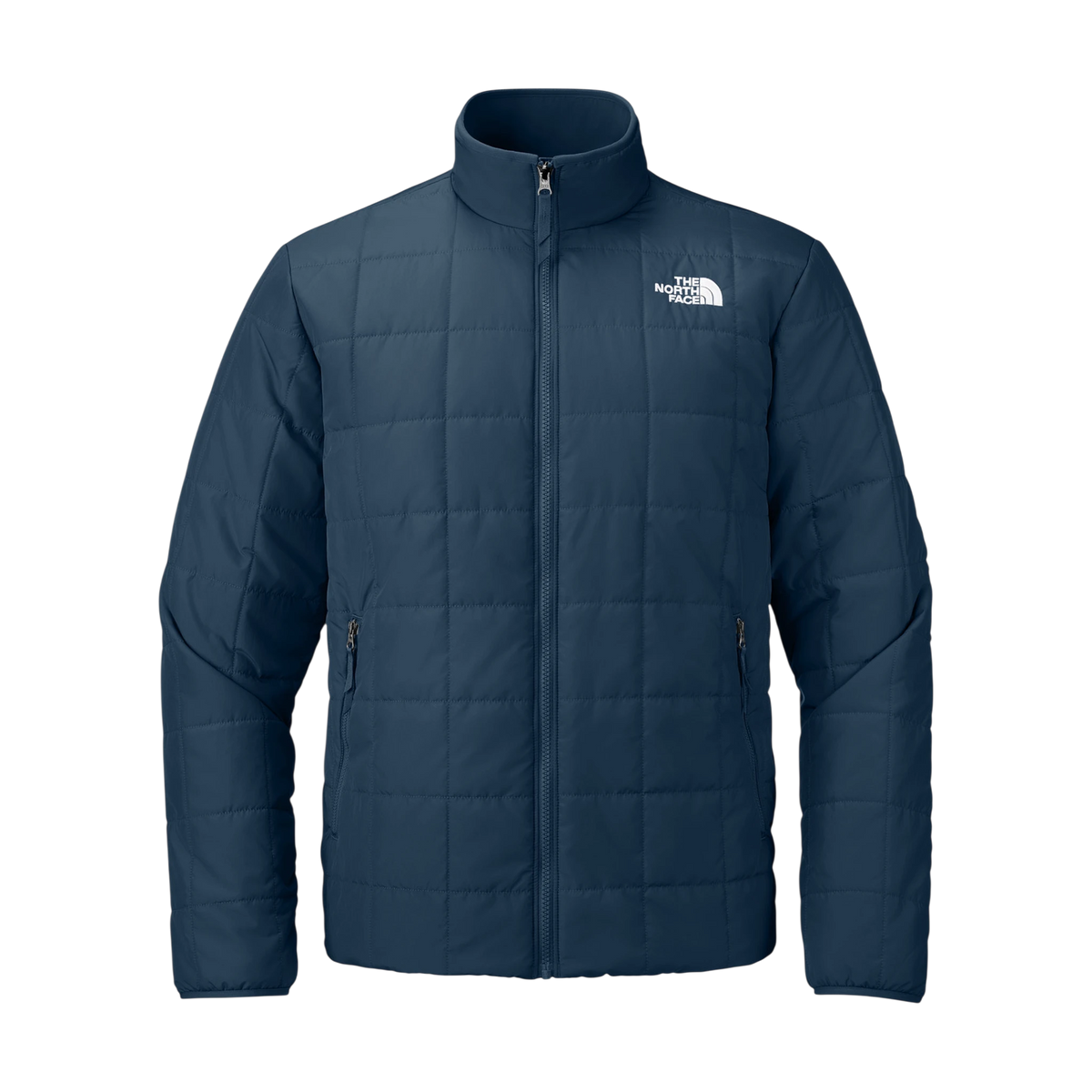 The North Face Iron Drift Quilted Jacket in Summit Navy — custom branded by Motive