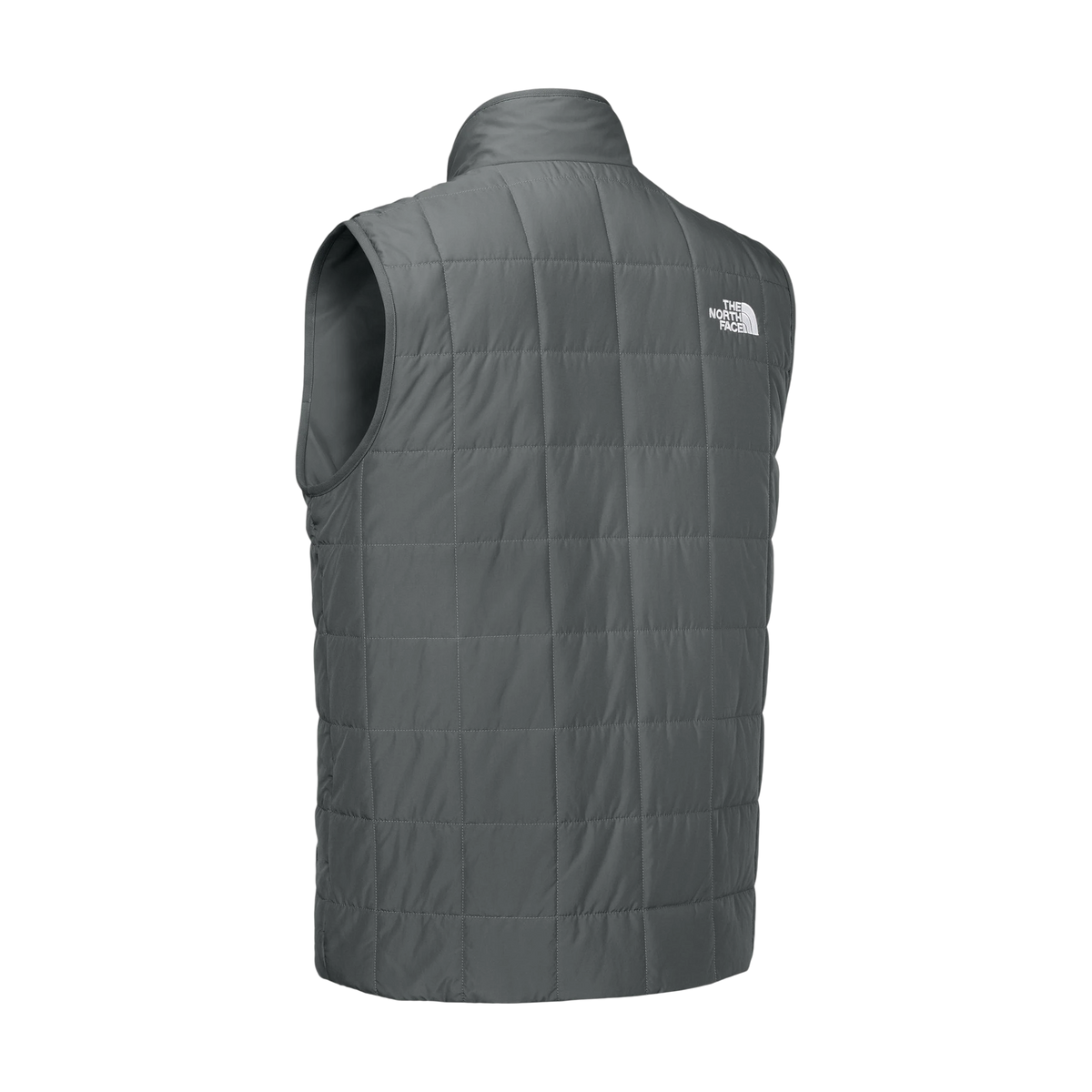 The North Face Iron Drift Quilted Vest in Smoked Pearl Grey — custom branded by Motive