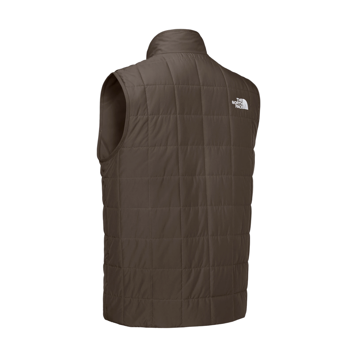 The North Face Iron Drift Quilted Vest in Smokey Brown — custom branded by Motive
