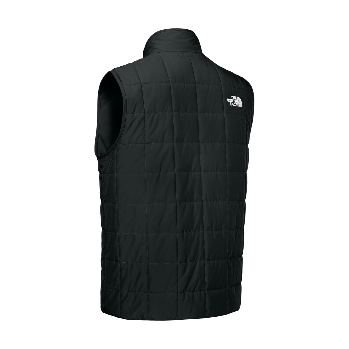 The North Face Iron Drift Quilted Vest in TNF Black — custom branded by Motive