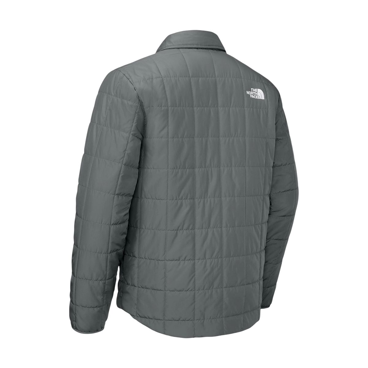 The North Face Iron Drift Quilted Shirt Jacket in Smoked Pearl Grey — custom branded by Motive
