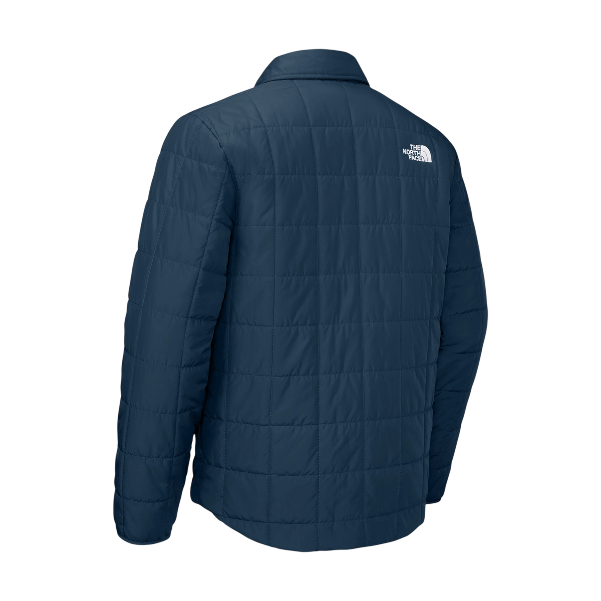 The North Face Iron Drift Quilted Shirt Jacket in Summit Navy — custom branded by Motive
