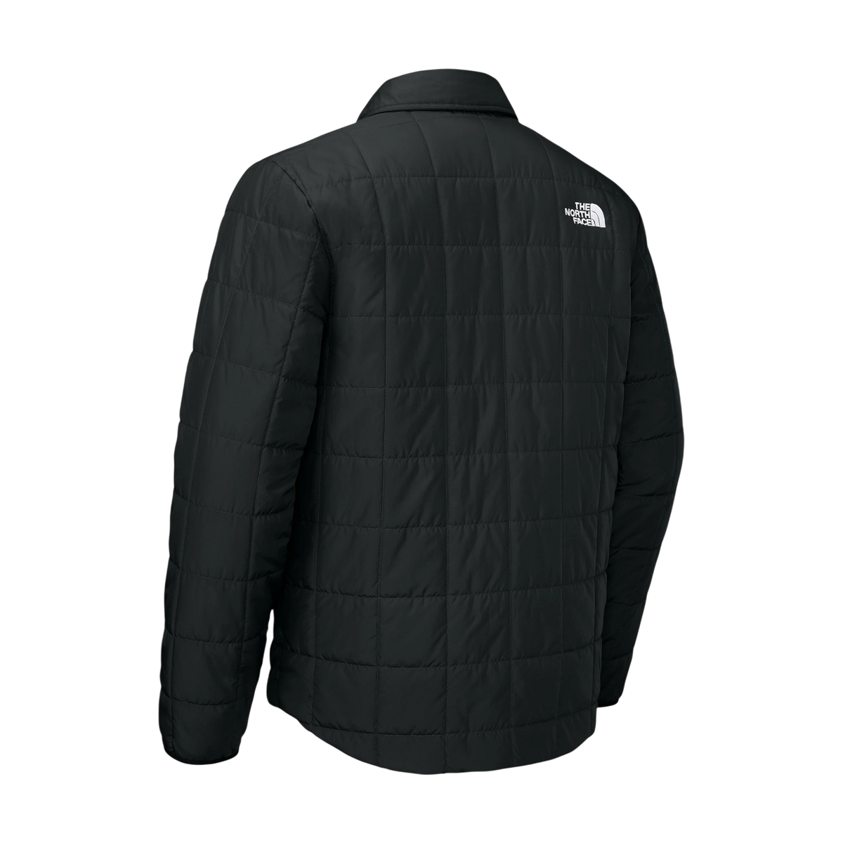 The North Face Iron Drift Quilted Shirt Jacket in TNF Black — custom branded by Motive