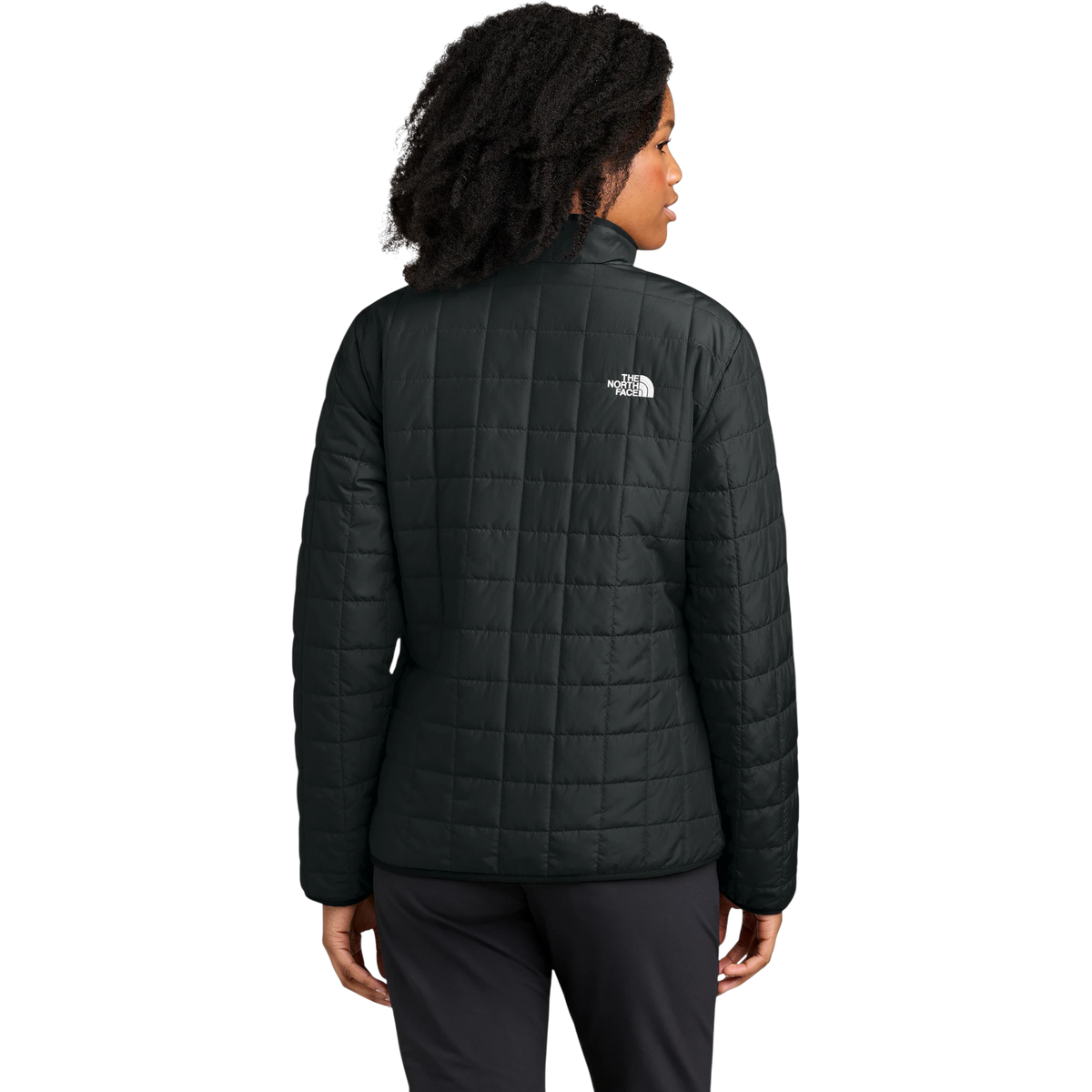 The North Face Women's Iron Drift Quilted Jacket in TNF Black — custom branded by Motive