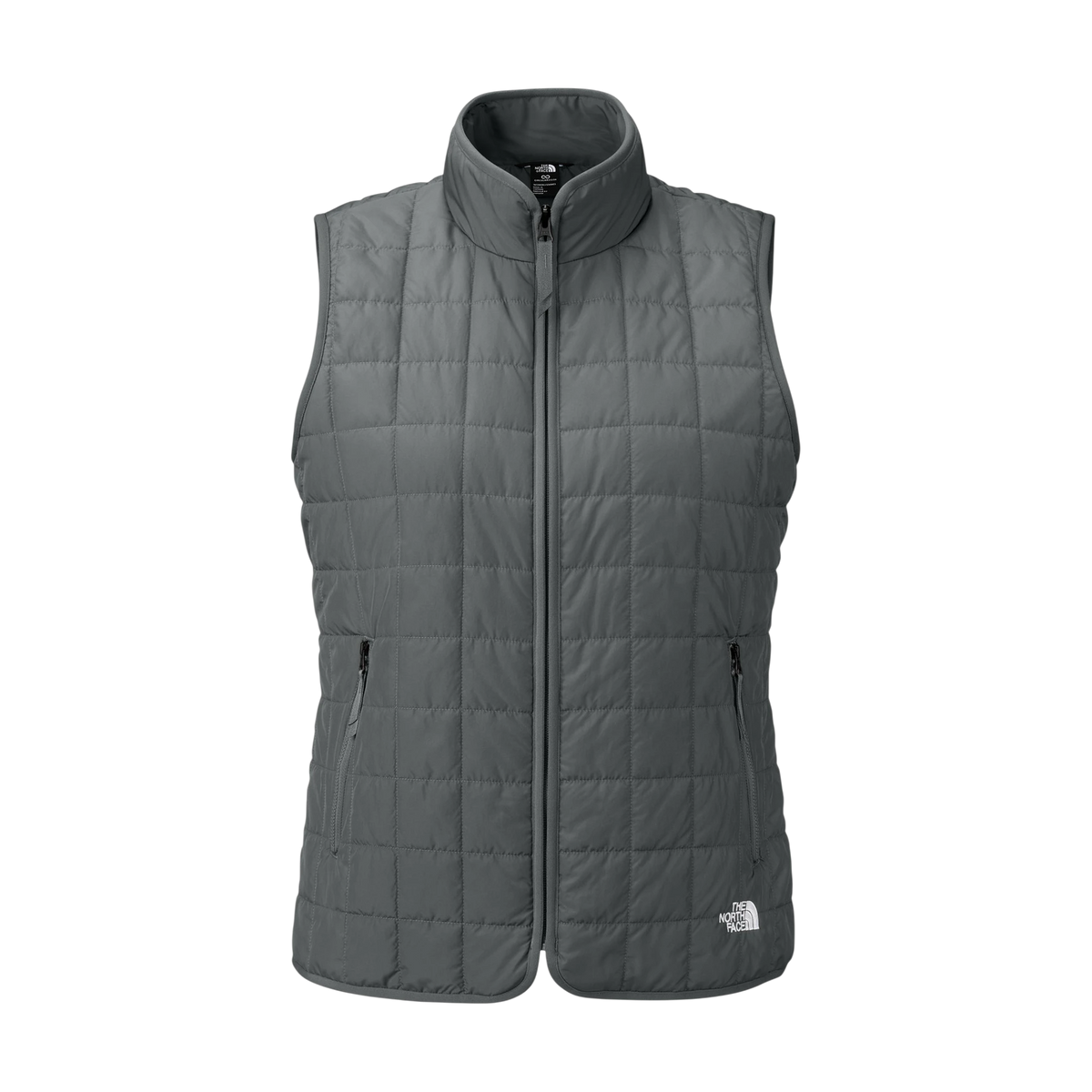 The North Face Women's Iron Drift Quilted Vest in Smoked Pearl Grey — custom branded by Motive