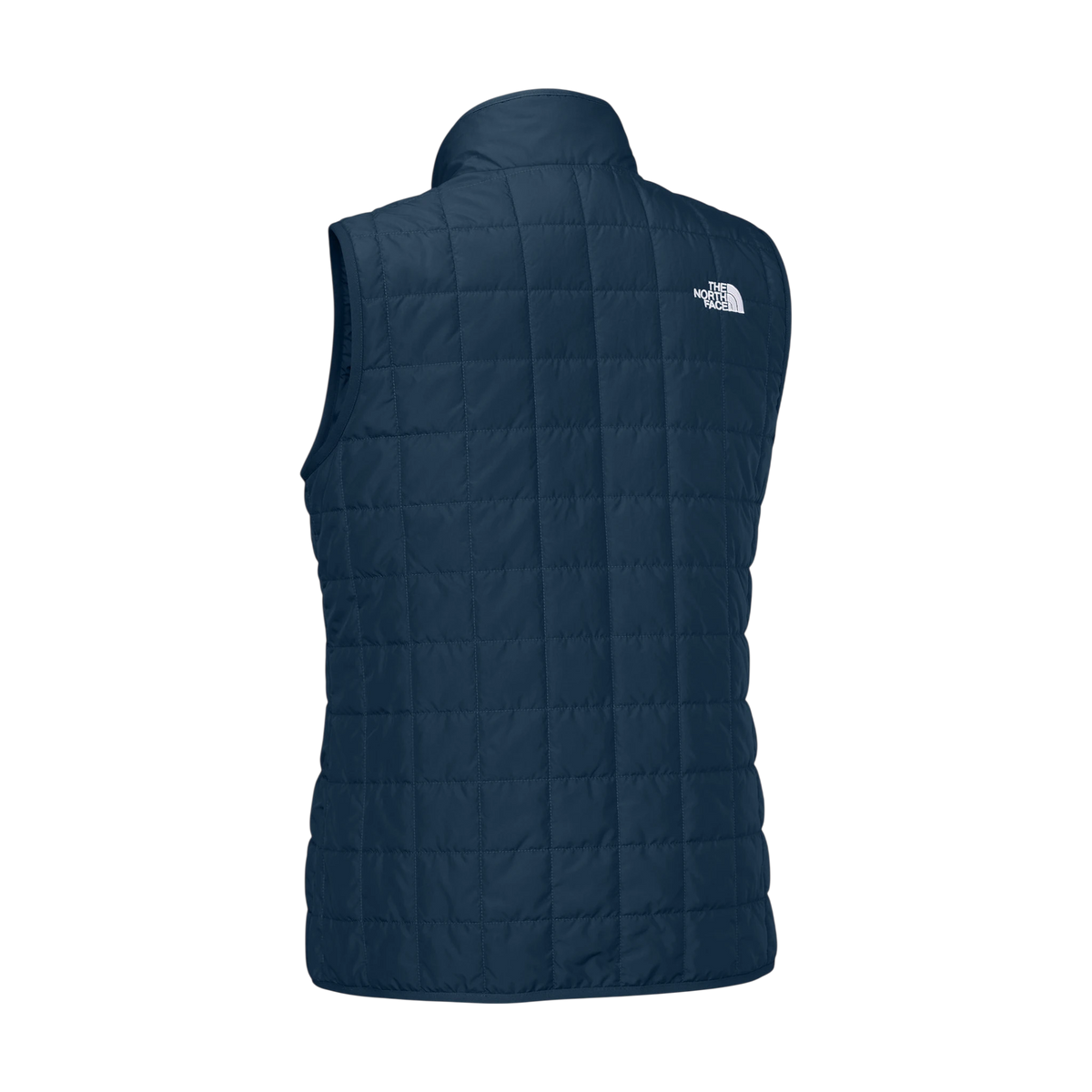 The North Face Women's Iron Drift Quilted Vest in Summit Navy — custom branded by Motive