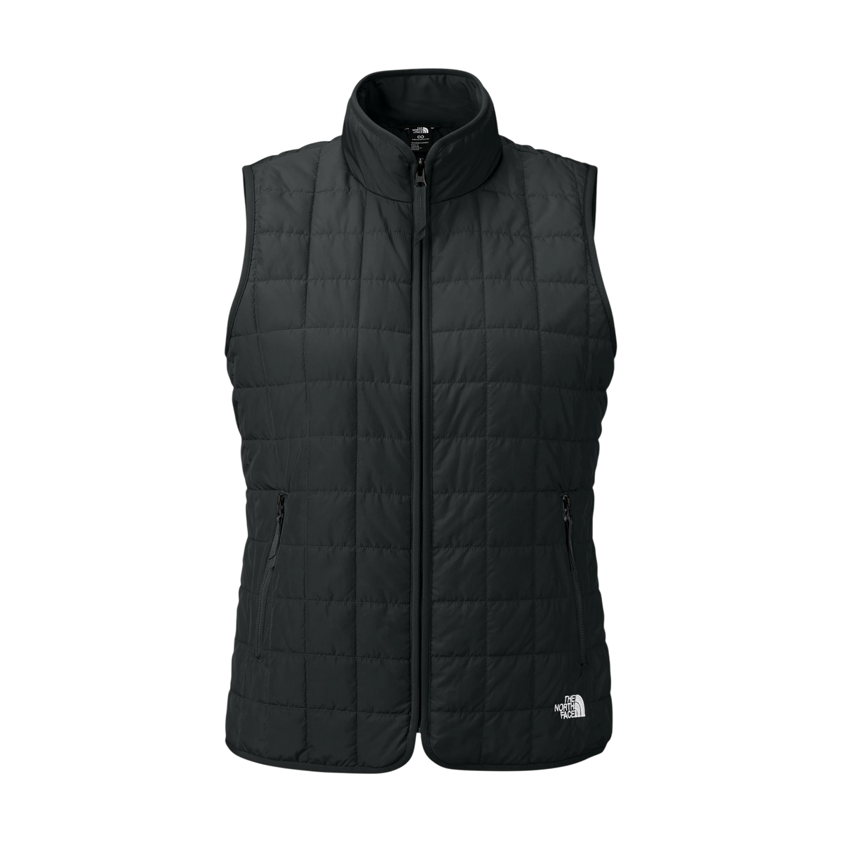 The North Face Women's Iron Drift Quilted Vest in TNF Black — custom branded by Motive
