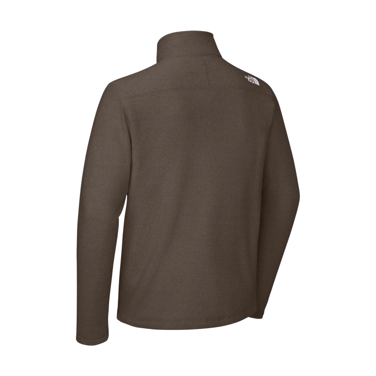 The North Face Textured Pine Grove 1/2-Zip in Smokey Brown Heather — custom branded by Motive