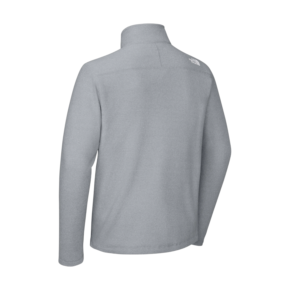 The North Face Textured Pine Grove 1/2-Zip in TNF Light Grey Heather — custom branded by Motive