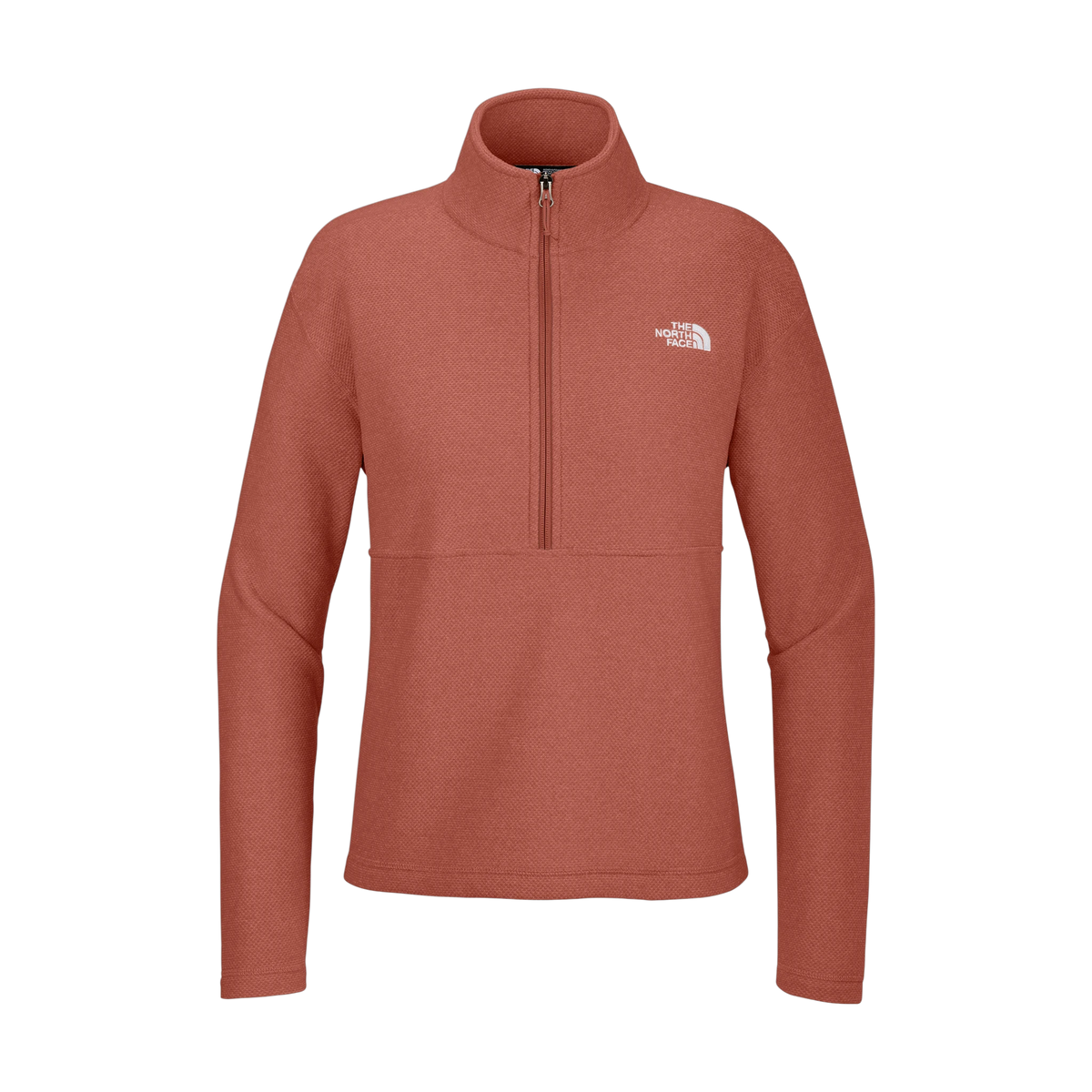 The North Face Women's Textured Pine Grove 1/2-Zip in Mars Dust Heather — custom branded by Motive