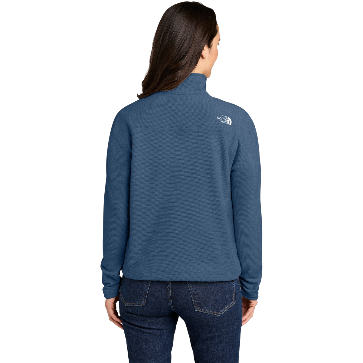 The North Face Women's Textured Pine Grove 1/2-Zip in Shady Blue Heather