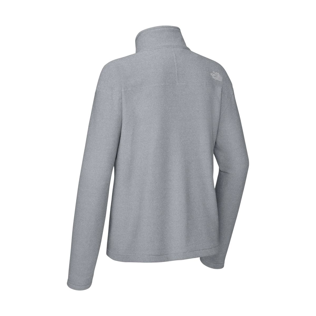 The North Face Women's Textured Pine Grove 1/2-Zip in TNF Light Grey Heather — custom branded by Motive