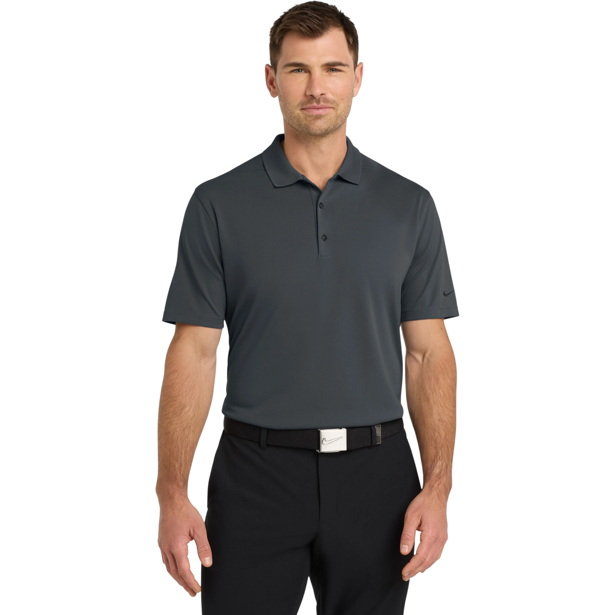 Nike Dri-FIT Micro Pique 2.0 Polo in Anthracite — custom branded by Motive