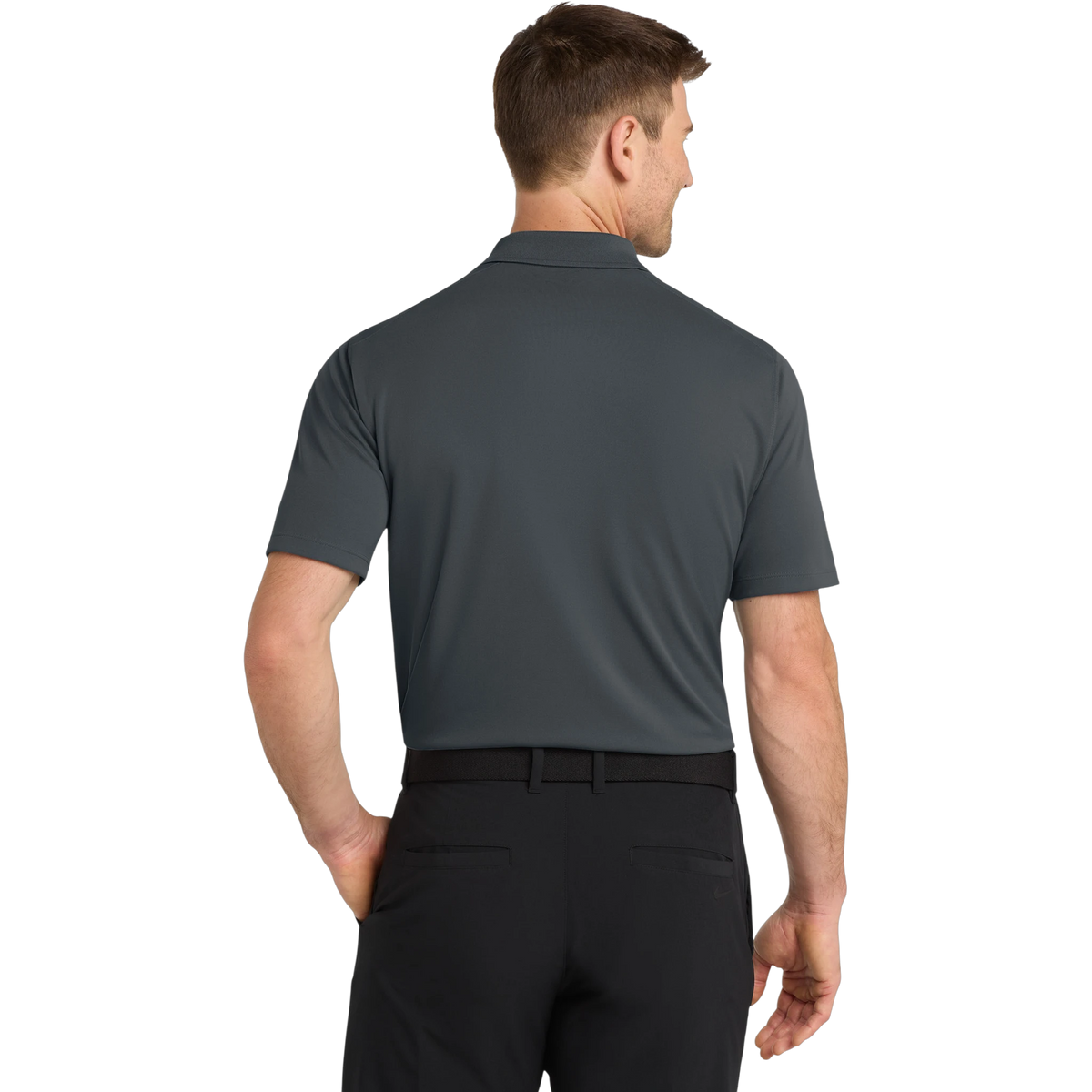 Nike Dri-FIT Micro Pique 2.0 Polo in Anthracite — custom branded by Motive