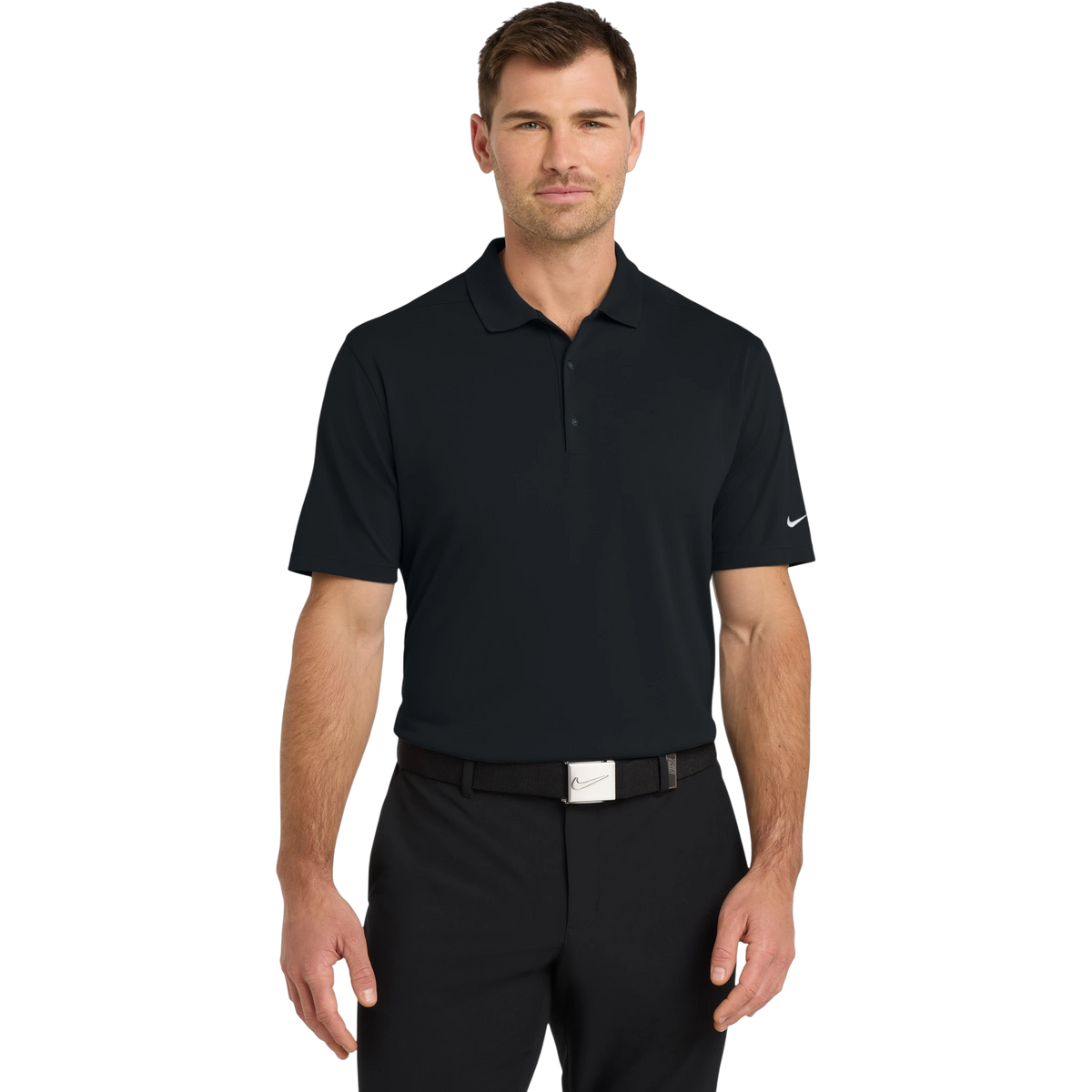 Nike Dri-FIT Micro Pique 2.0 Polo in Black — custom branded by Motive
