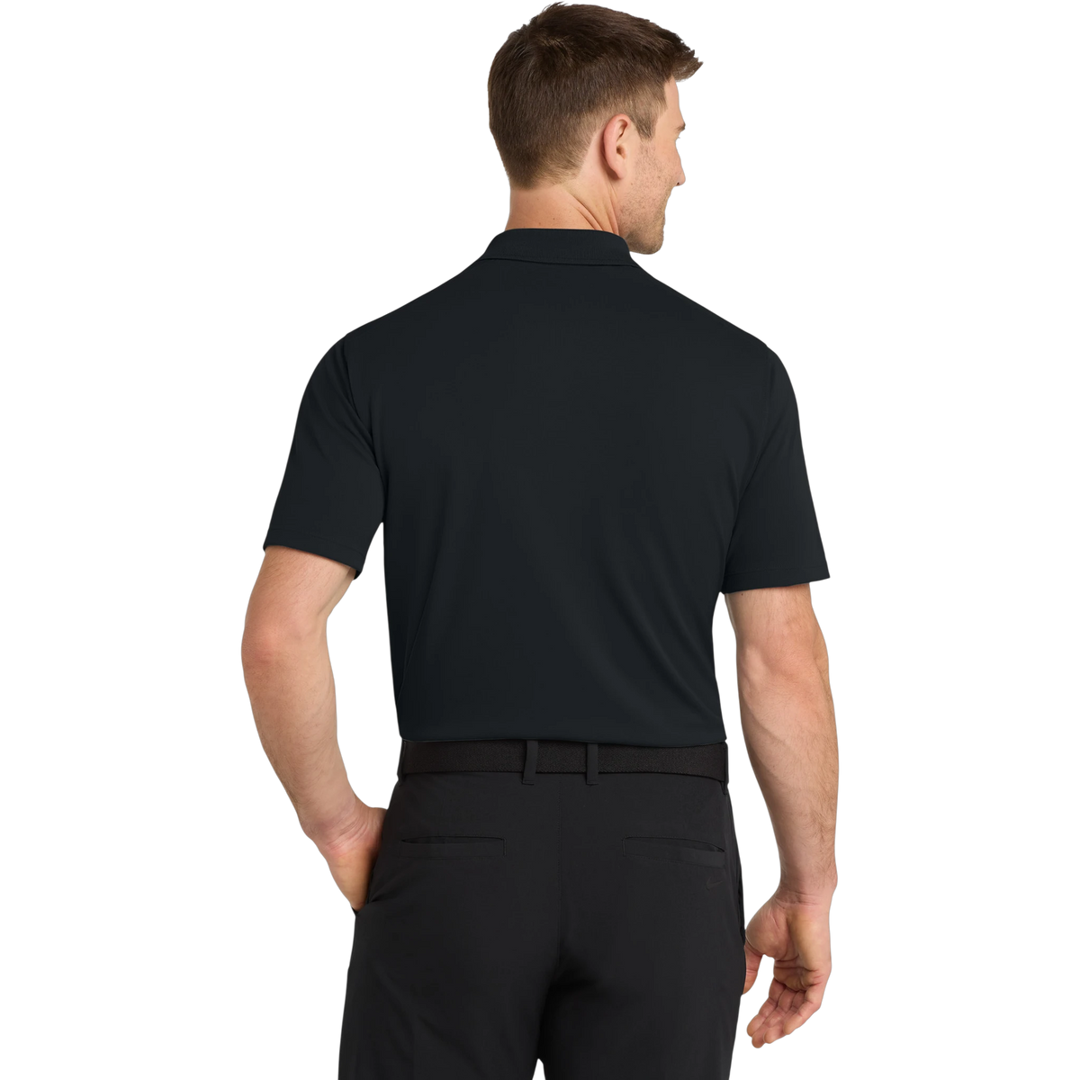Nike Dri-FIT Micro Pique 2.0 Polo in Black — custom branded by Motive