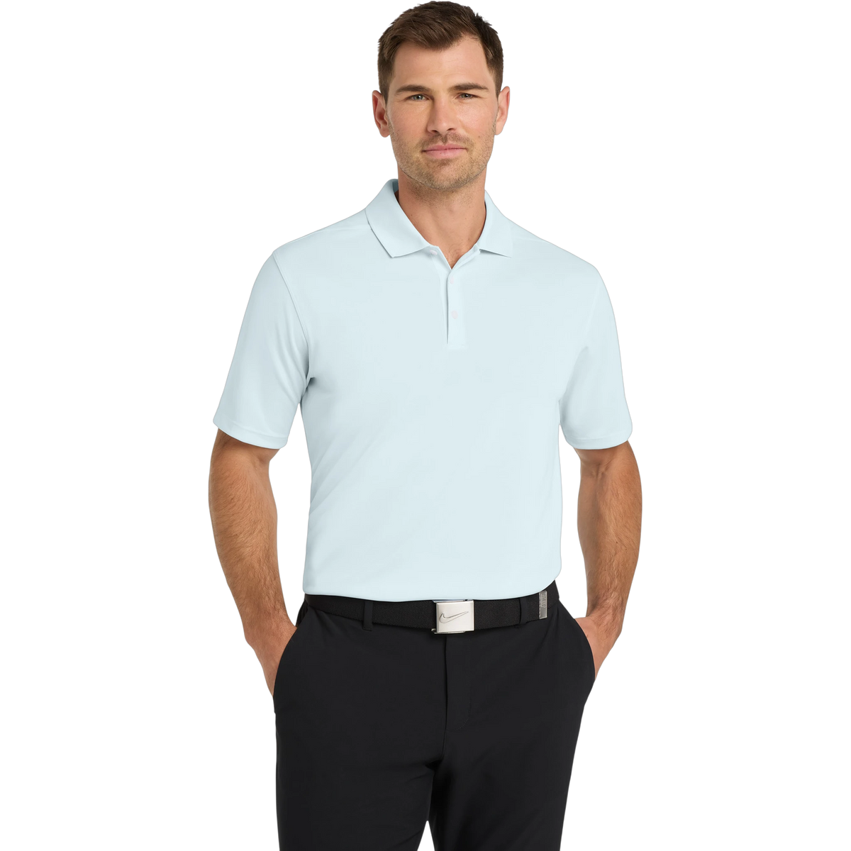 Nike Dri-FIT Micro Pique 2.0 Polo in Blue Tint — custom branded by Motive