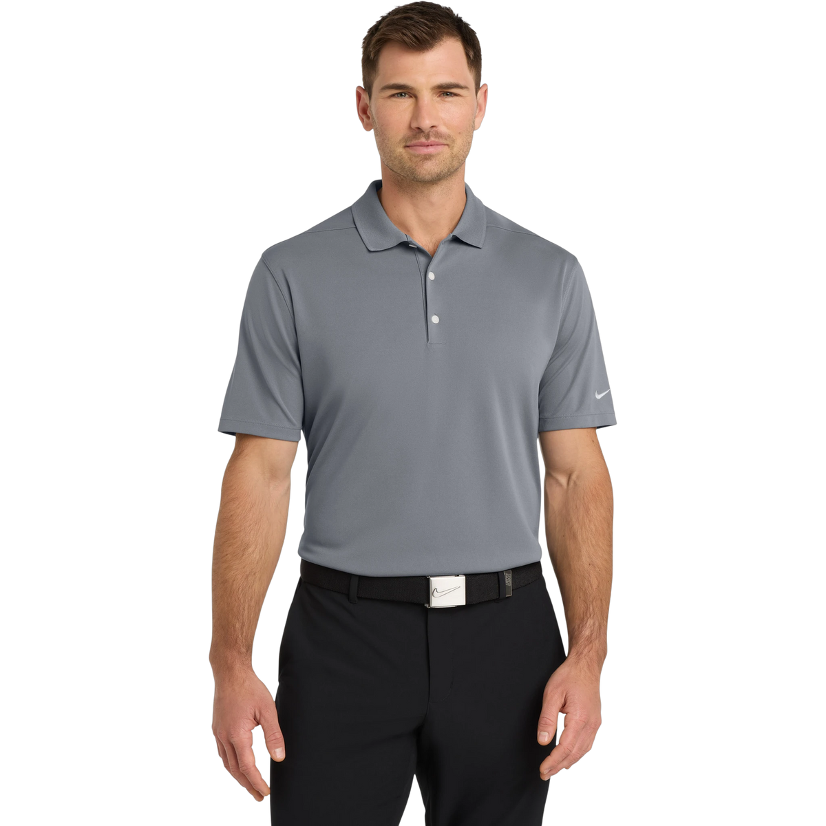 Nike Dri-FIT Micro Pique 2.0 Polo in Cool Grey