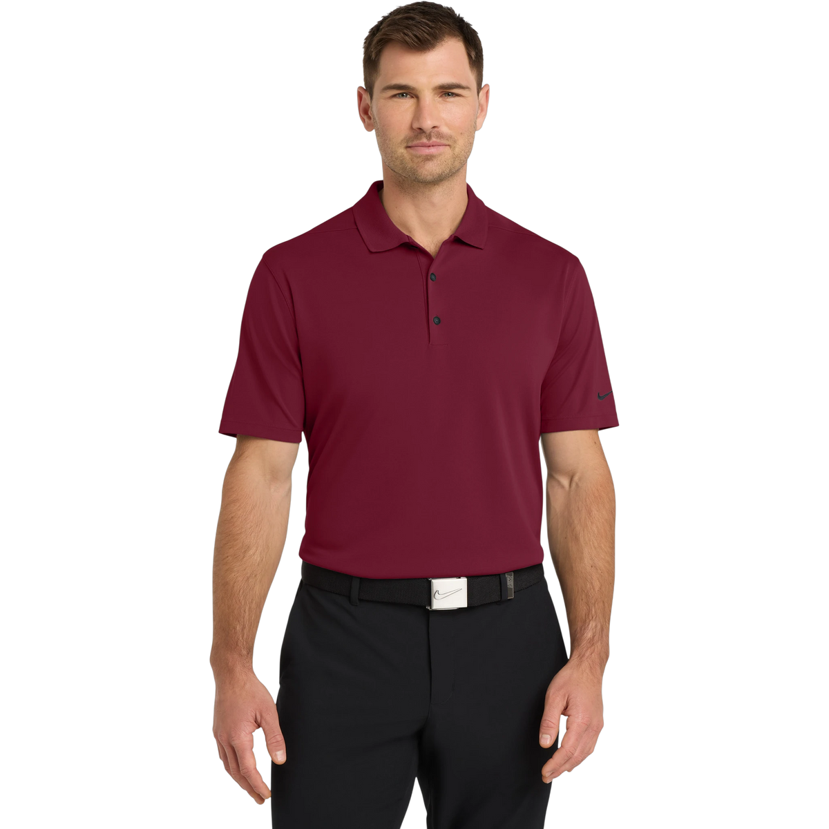 Nike Dri-FIT Micro Pique 2.0 Polo in Team Red — custom branded by Motive