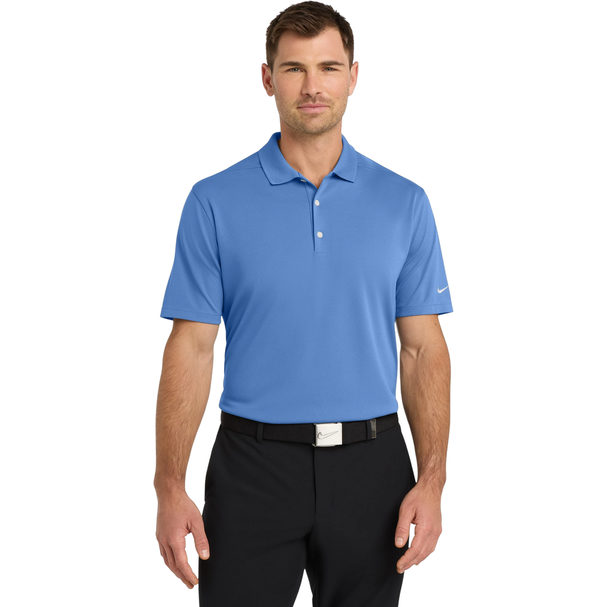 Nike Dri-FIT Micro Pique 2.0 Polo in Valor Blue — custom branded by Motive