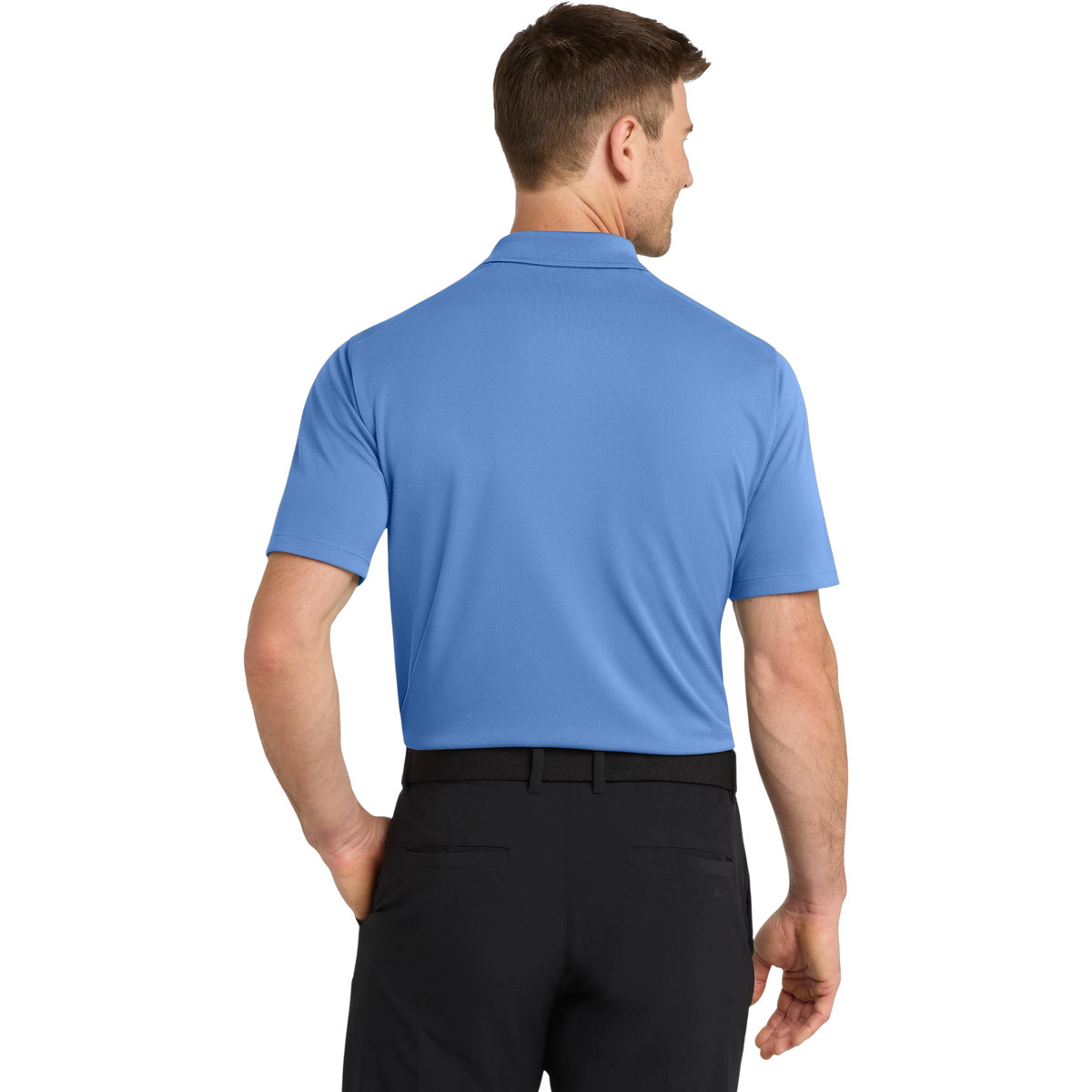 Nike Dri-FIT Micro Pique 2.0 Polo in Valor Blue — custom branded by Motive