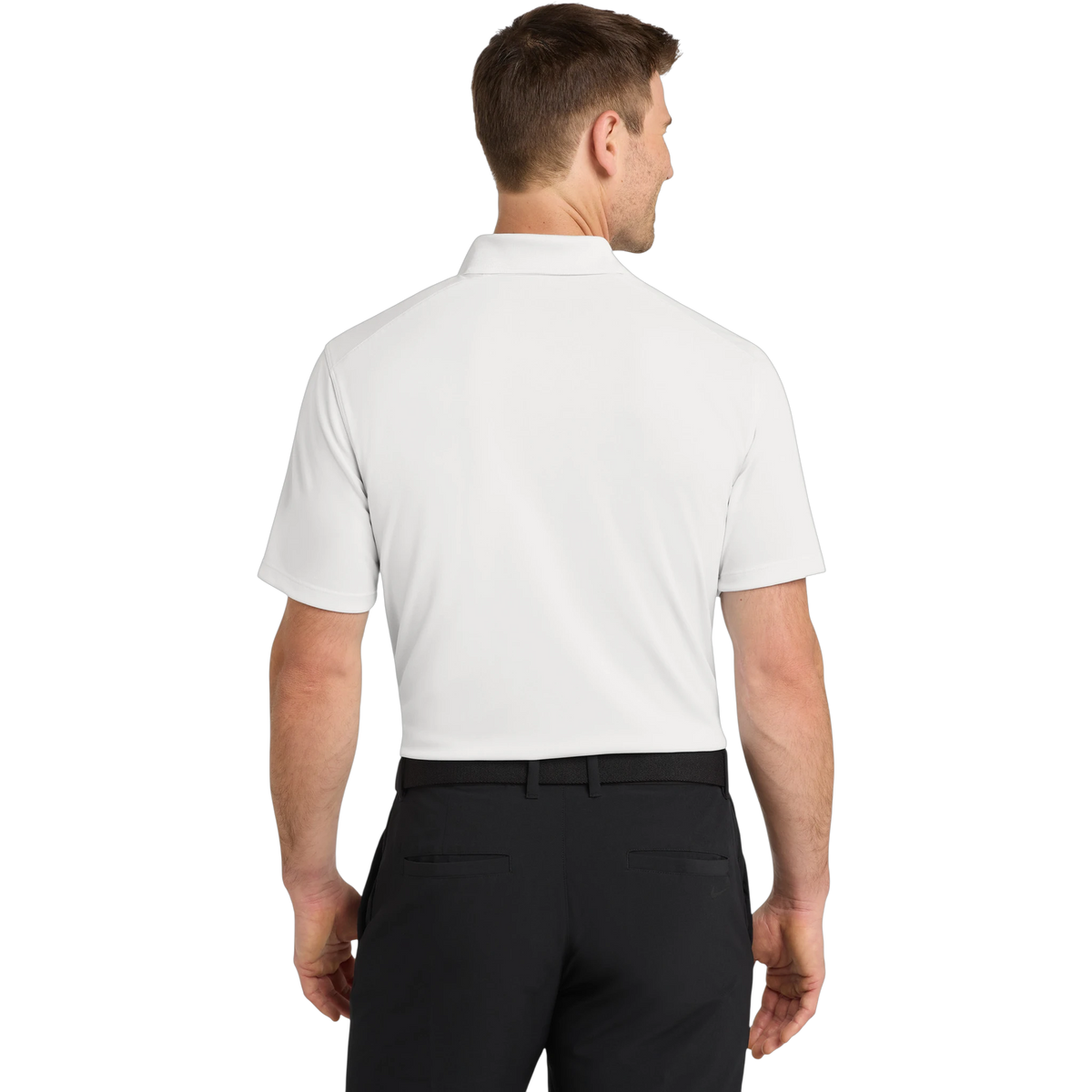 Nike Dri-FIT Micro Pique 2.0 Polo in White — custom branded by Motive