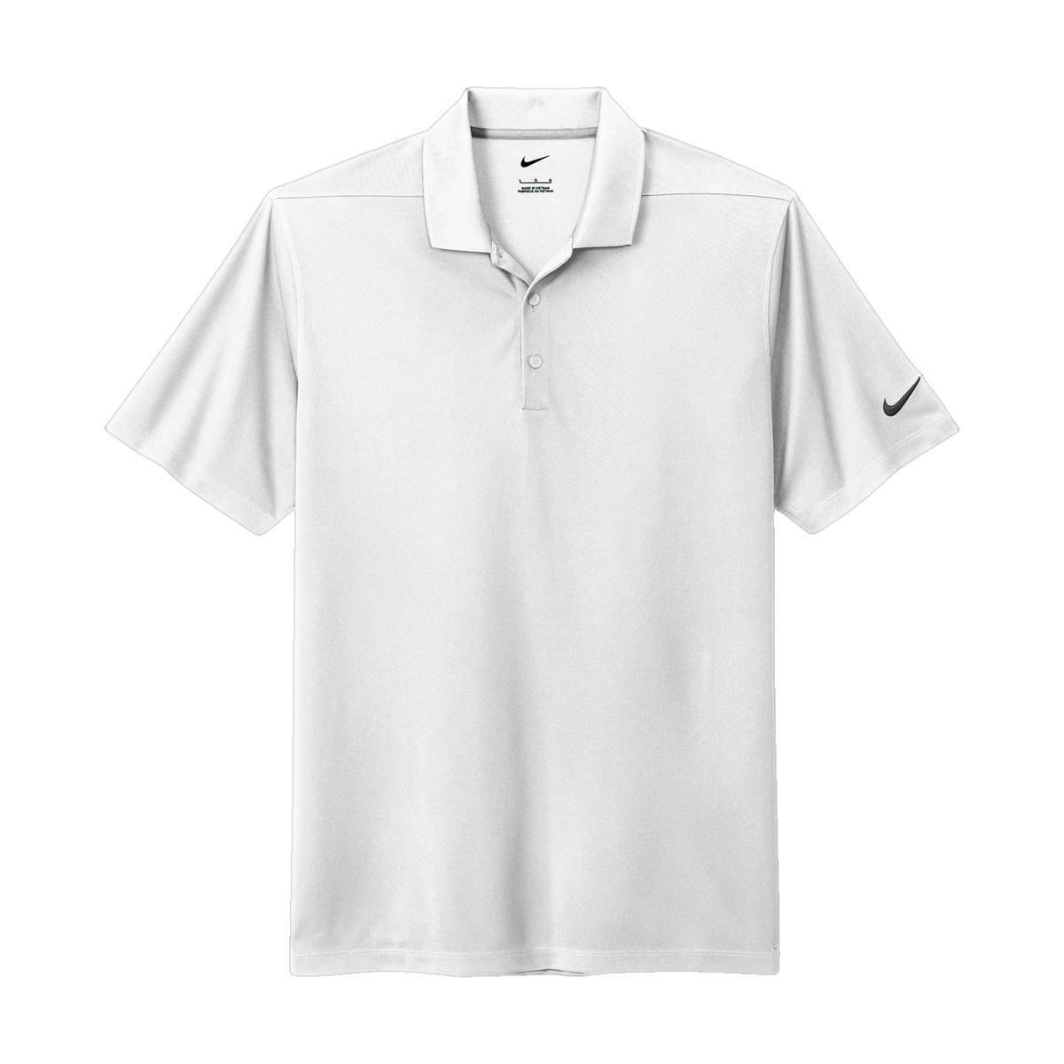 Nike Dri-FIT Micro Pique 2.0 Polo in White — custom branded by Motive