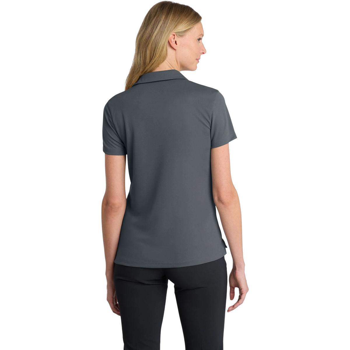 Nike Women's Dri-FIT Micro Pique 2.0 Polo in Anthracite — custom branded by Motive