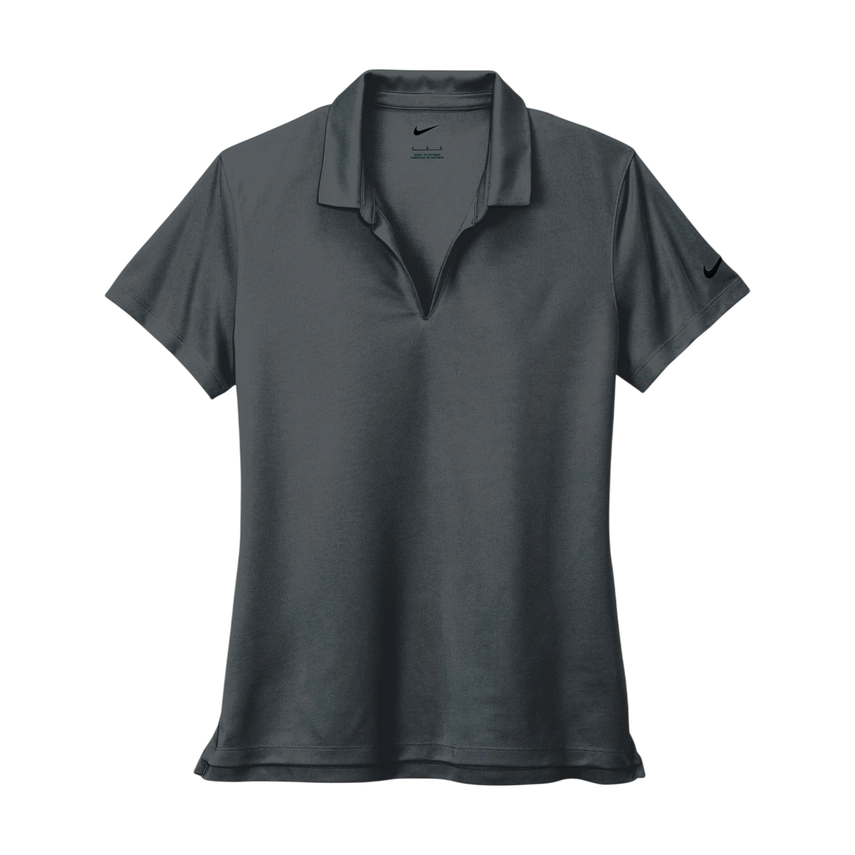 Nike Women's Dri-FIT Micro Pique 2.0 Polo in Anthracite — custom branded by Motive