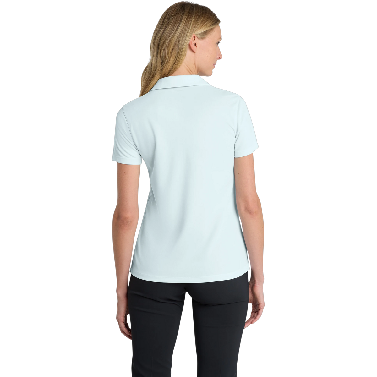Nike Women's Dri-FIT Micro Pique 2.0 Polo in Blue Tint