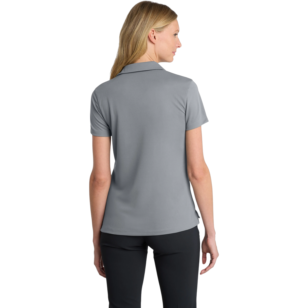 Nike Women's Dri-FIT Micro Pique 2.0 Polo in Cool Grey — custom branded by Motive