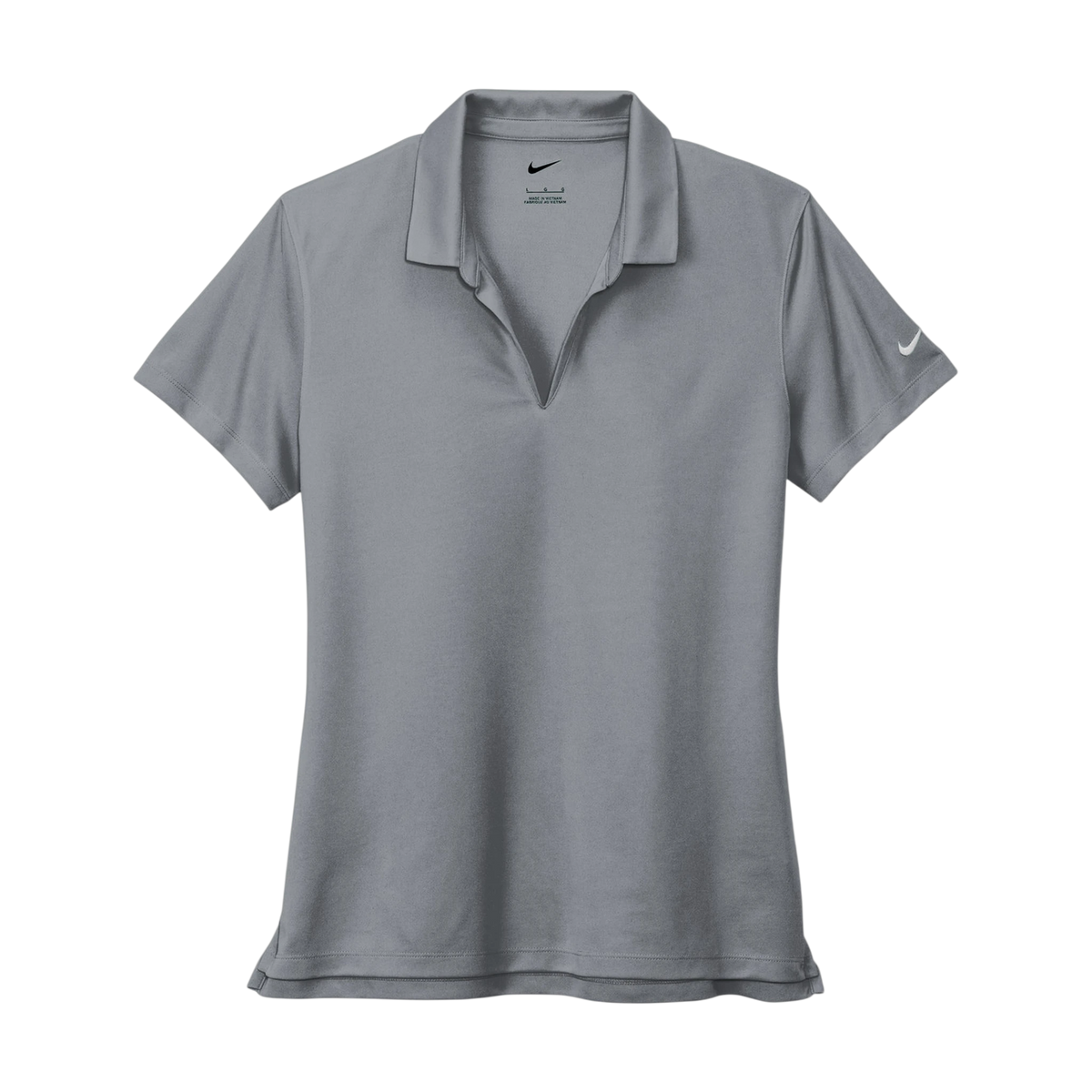 Nike Women's Dri-FIT Micro Pique 2.0 Polo in Cool Grey — custom branded by Motive