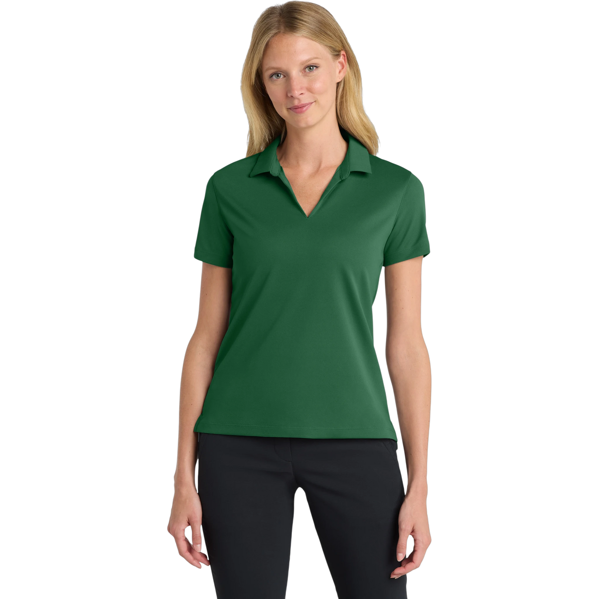 Nike Women's Dri-FIT Micro Pique 2.0 Polo in Gorge Green