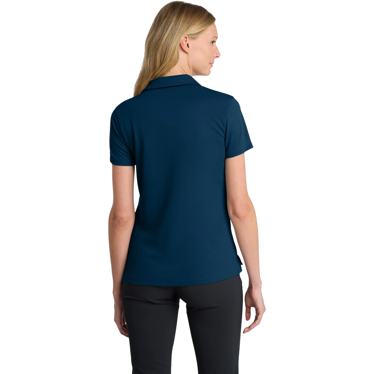 Nike Women's Dri-FIT Micro Pique 2.0 Polo in Navy — custom branded by Motive