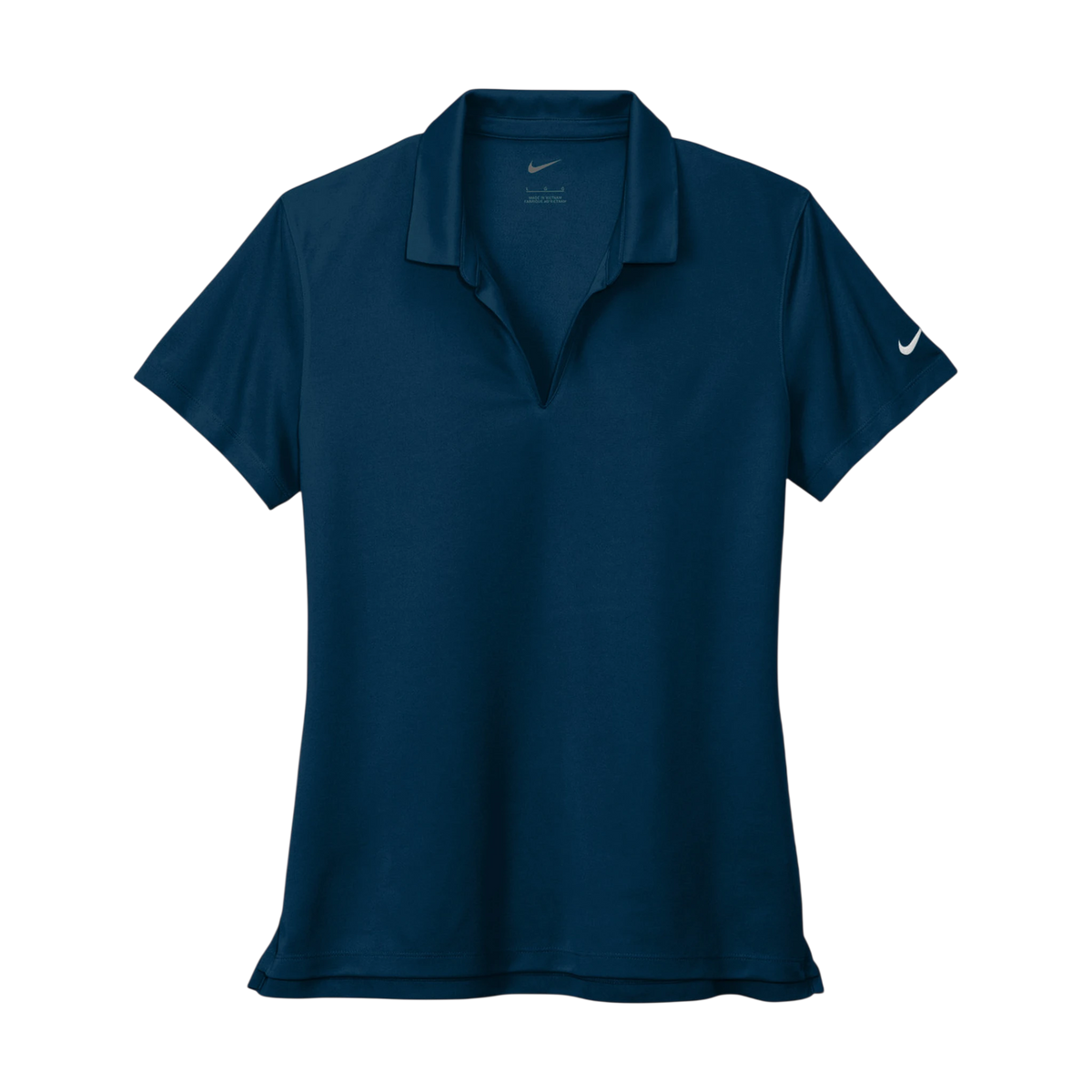 Nike Women's Dri-FIT Micro Pique 2.0 Polo in Navy — custom branded by Motive