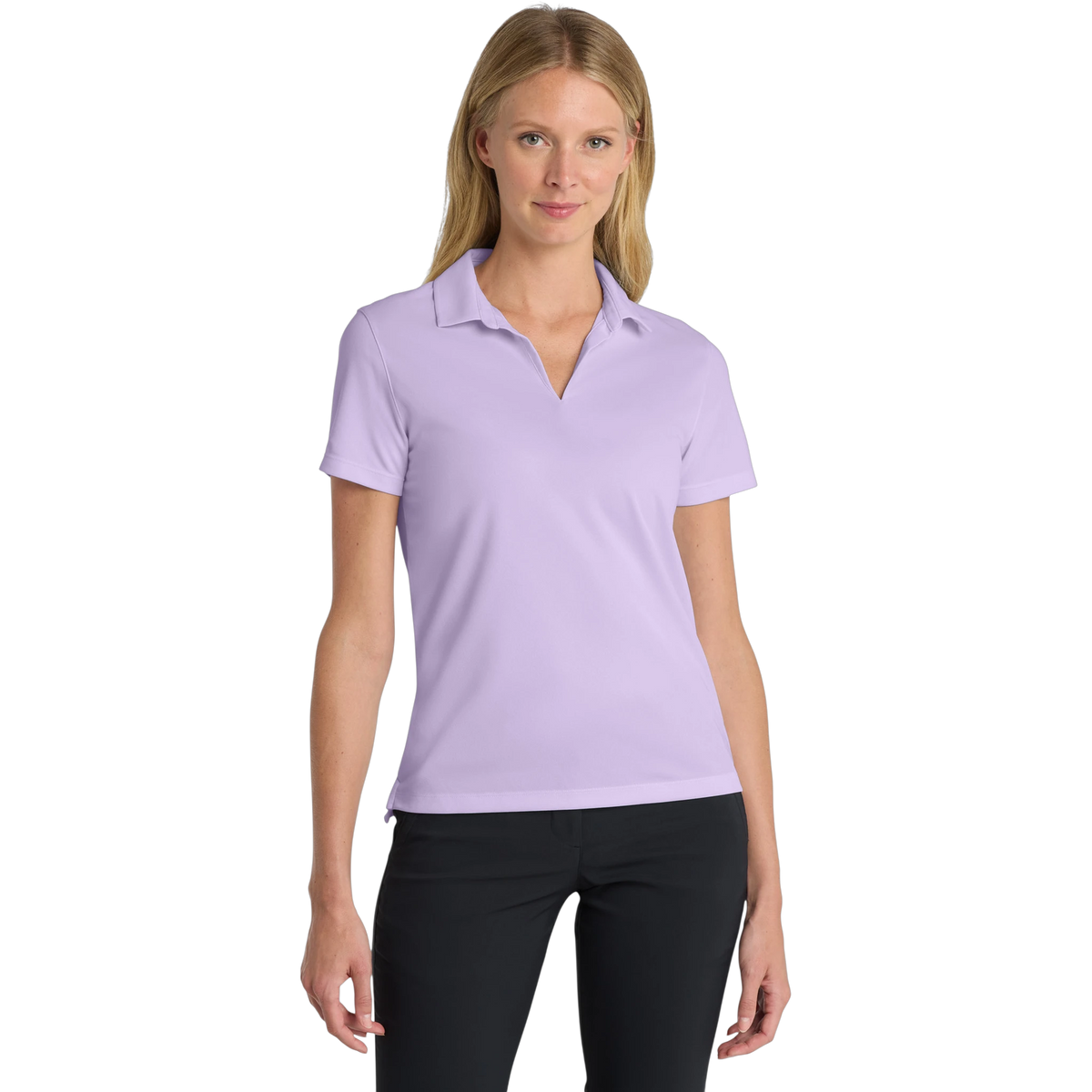 Nike Women's Dri-FIT Micro Pique 2.0 Polo in Urban Lilac — custom branded by Motive