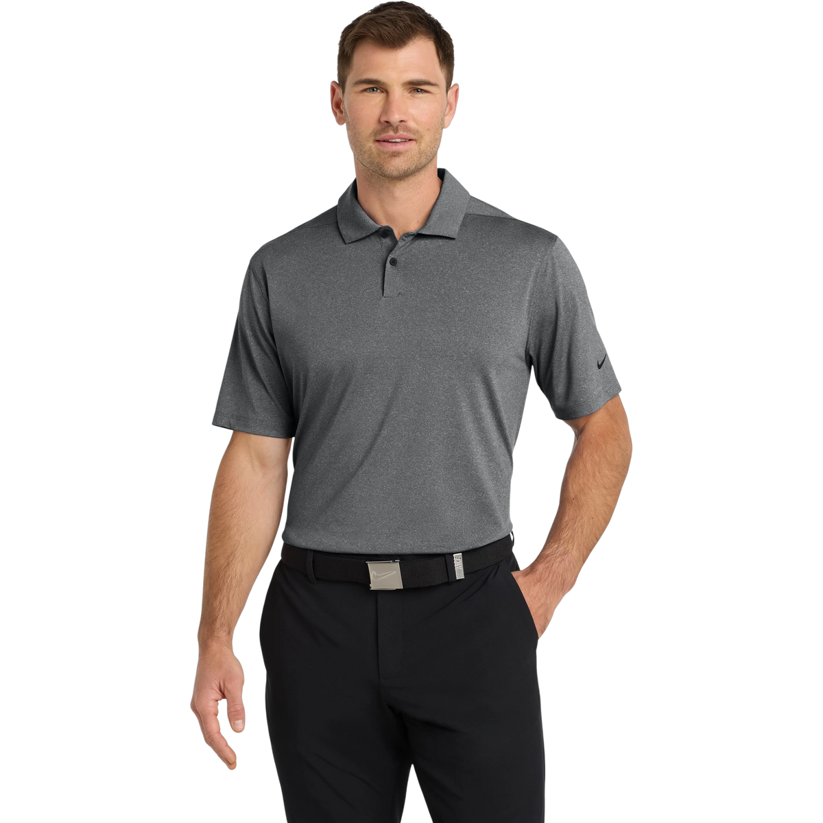 Nike Dri-FIT Vapor Polo in Black Heather