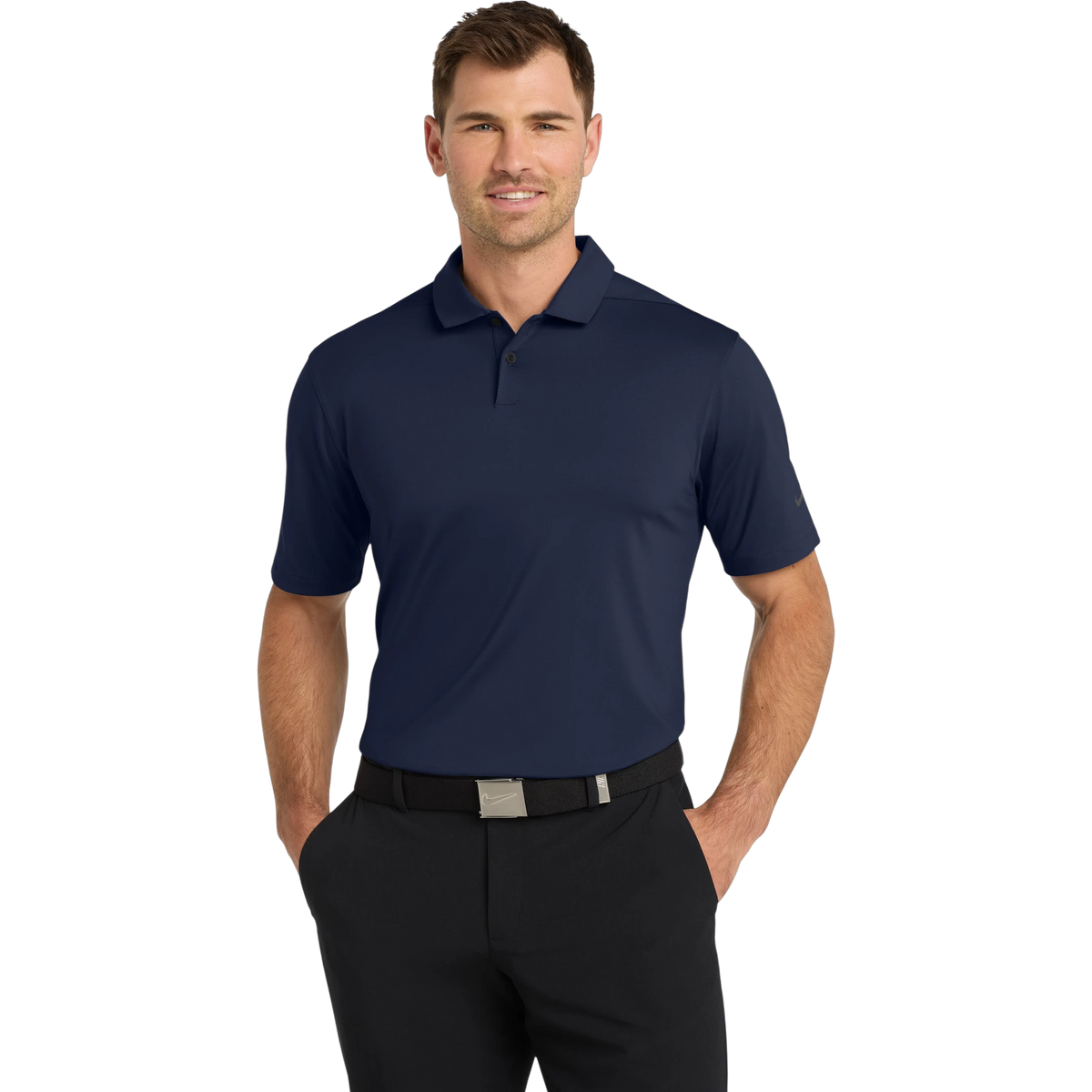 Nike Dri-FIT Vapor Polo in Midnight Navy — custom branded by Motive
