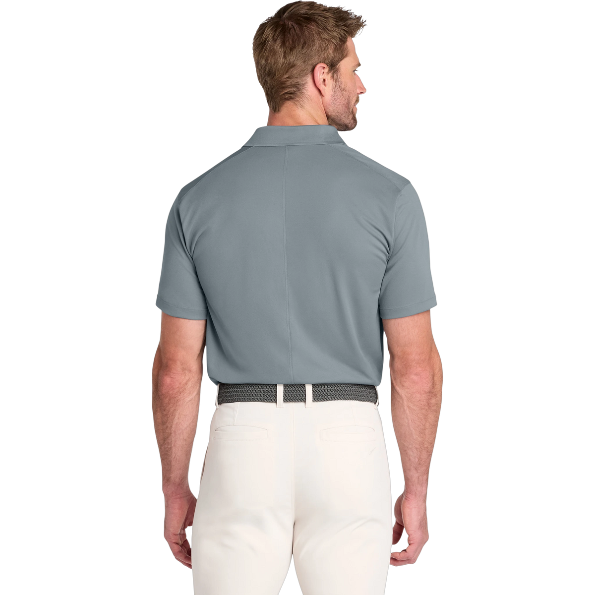 Nike Victory Solid Polo in Cool Grey — custom branded by Motive