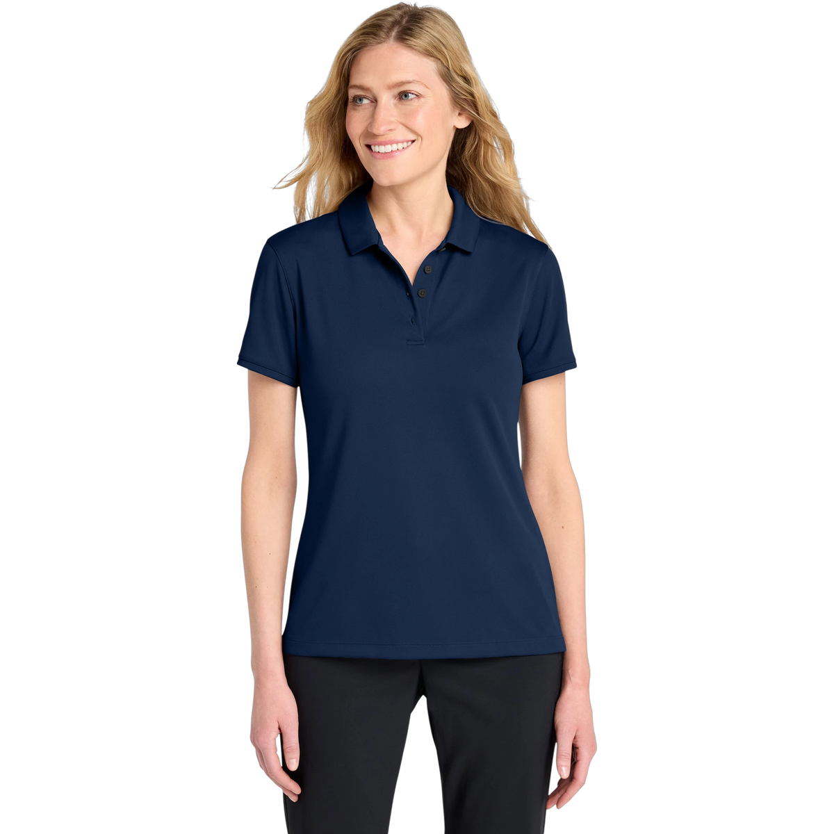 Nike Women's Victory Solid Polo in College Navy — custom branded by Motive