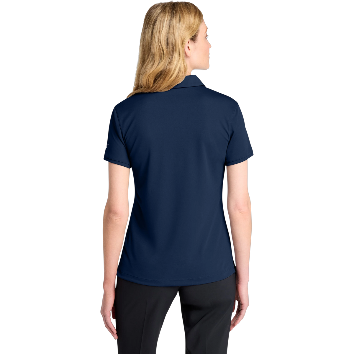 Nike Women's Victory Solid Polo in College Navy — custom branded by Motive
