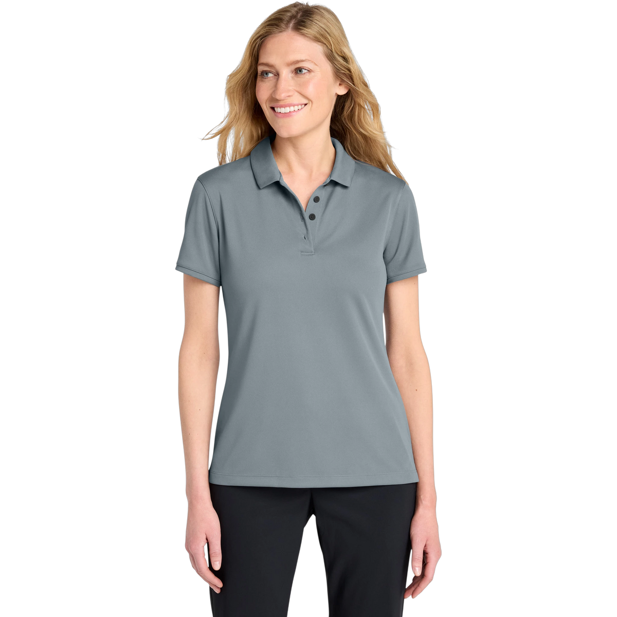 Nike Women's Victory Solid Polo in Cool Grey — custom branded by Motive