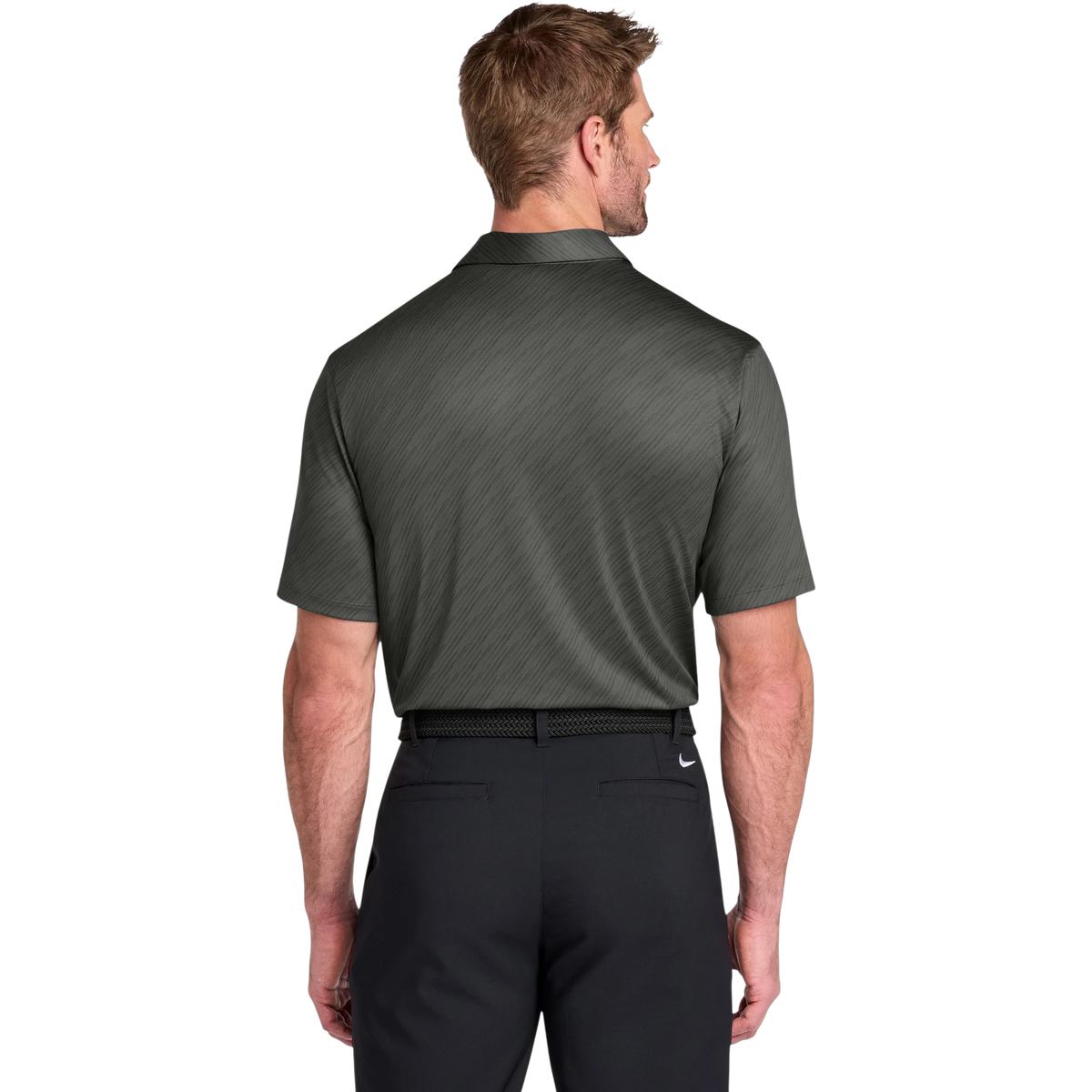 Nike Vapor Dash Polo in Anthracite — custom branded by Motive